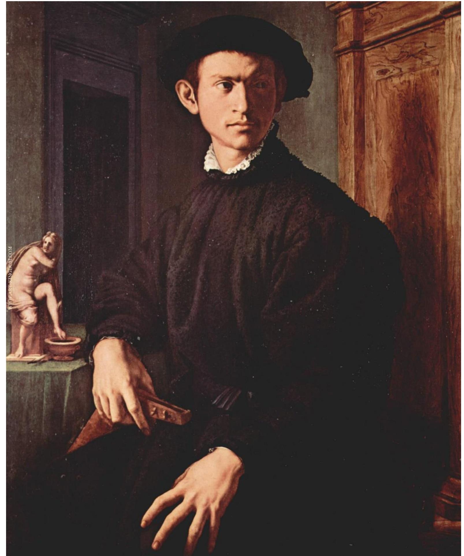 Fig. 4 Agnolo Bronzino, Portrait of a Young Man, c.1531, Oil on canvas, 98cm x 83cm, Uffizi Gallery, Florence 
