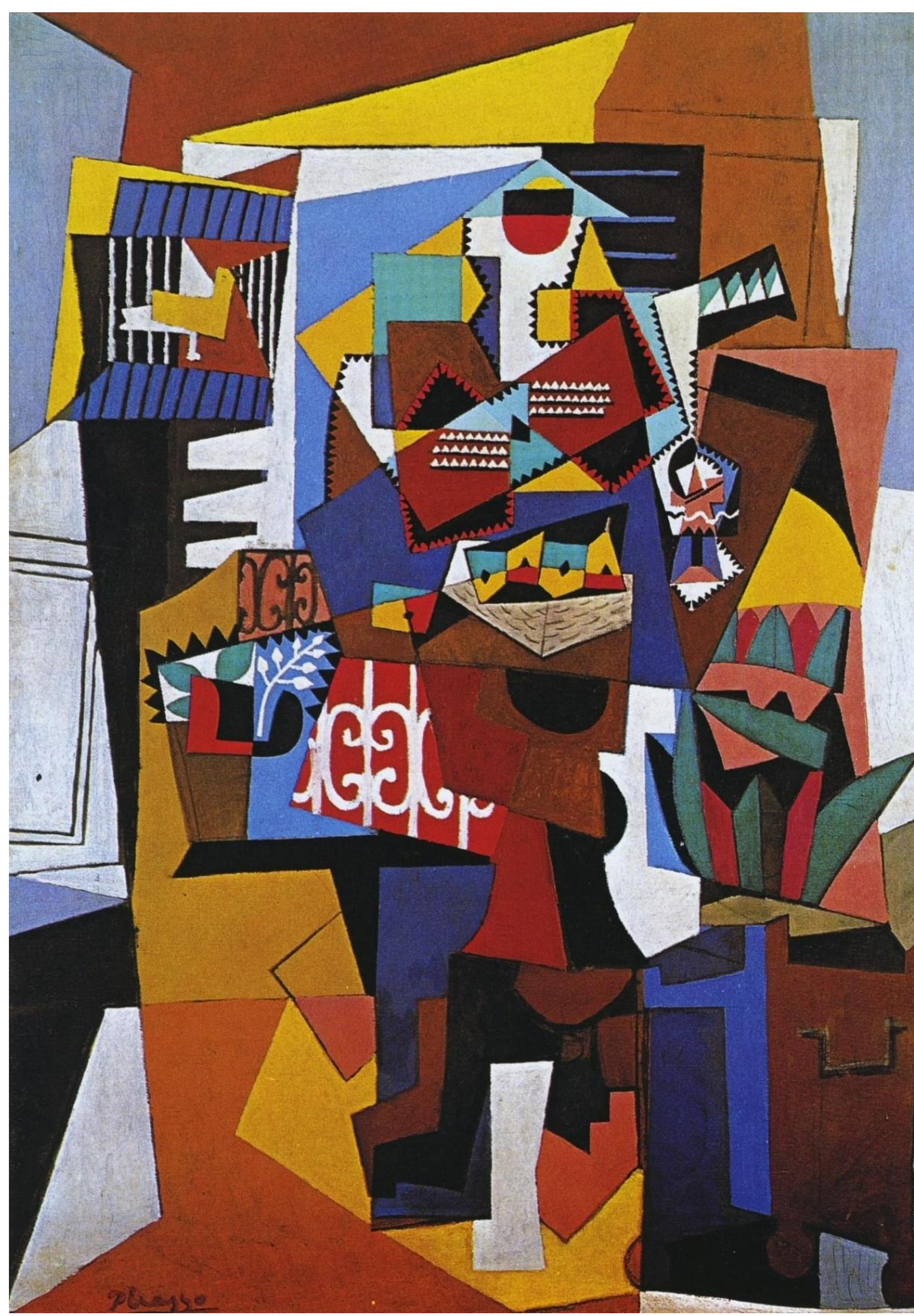 Fig. 8 Pablo Picasso, La cage d'oiseaux, 1923, Oil on canvas, 201cm c 140cm, Private Collection 