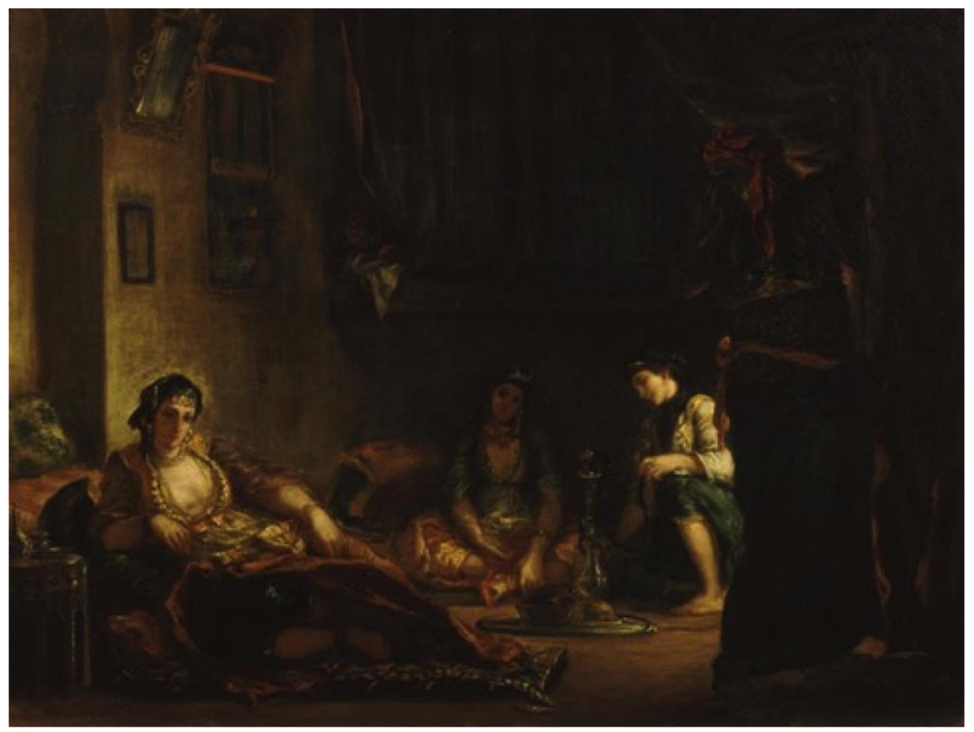 Fig. 11 Eugene Delacroix, Femmes d’Alger dans leur intérieur, 1849, Oil on canvas, 84cm x 112cm, Musée Fabre, Montpellier 