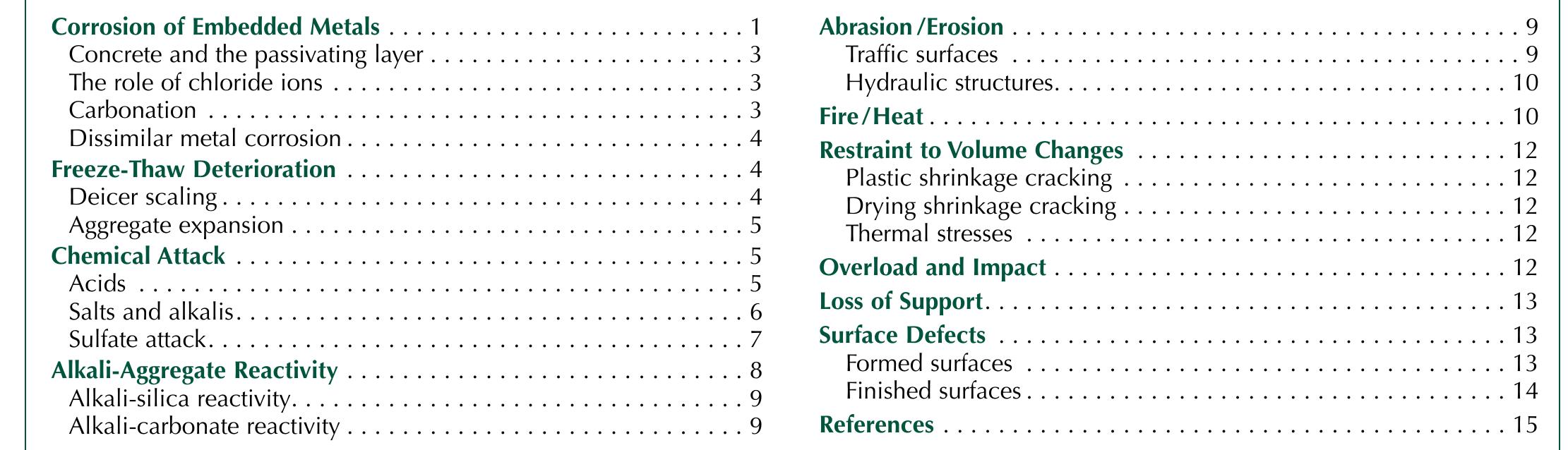 (PDF) Types and causes of deterioration in concrete