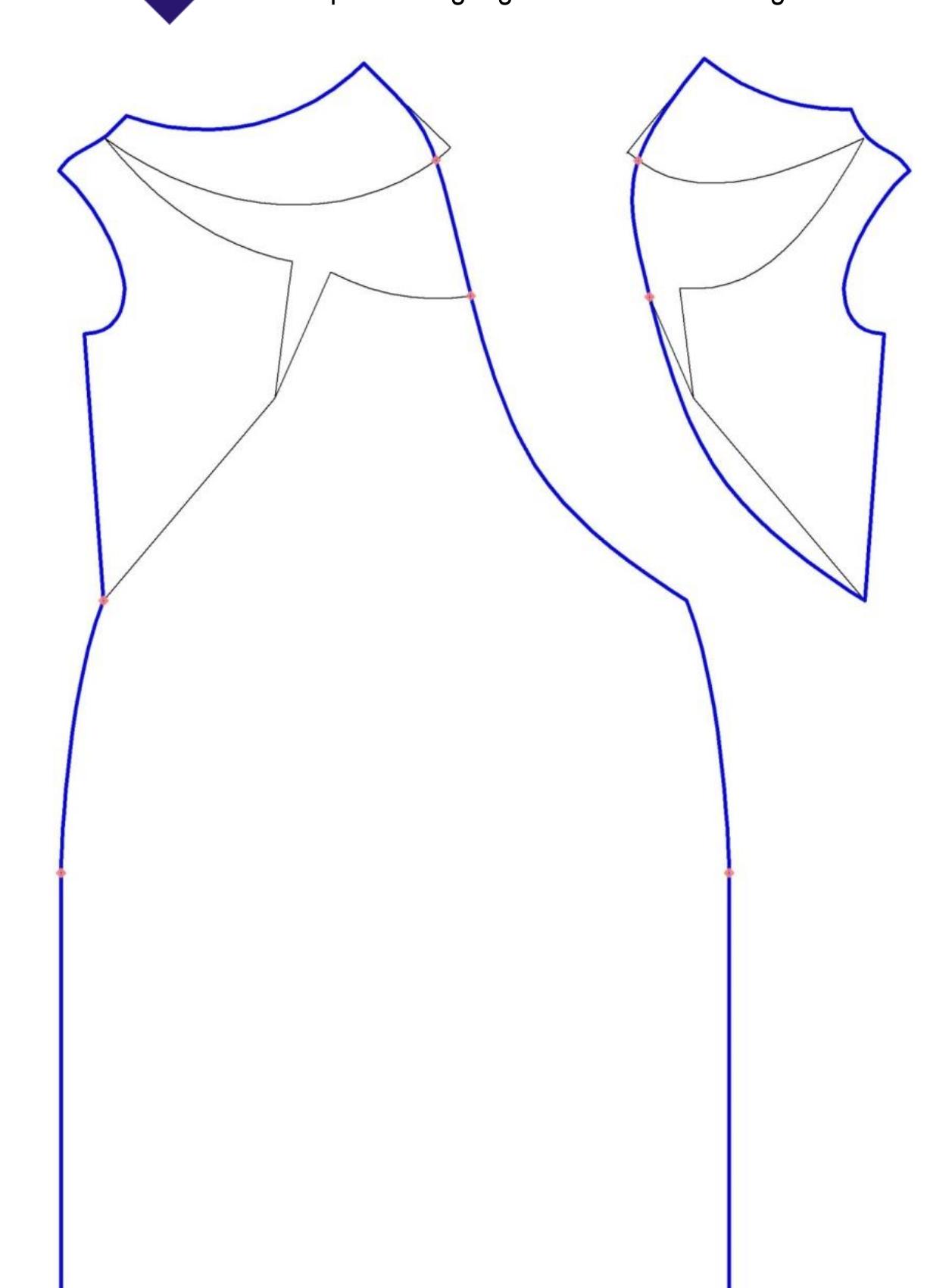 The design of patterns with openings for volume of drapery