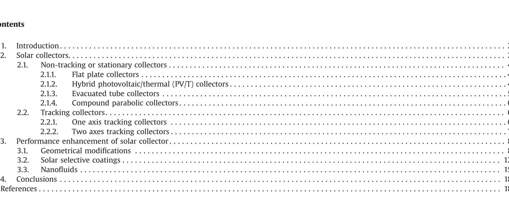 Solar Power Collection Record Sample (PDF) Performance enhancement of solar collectors-A review