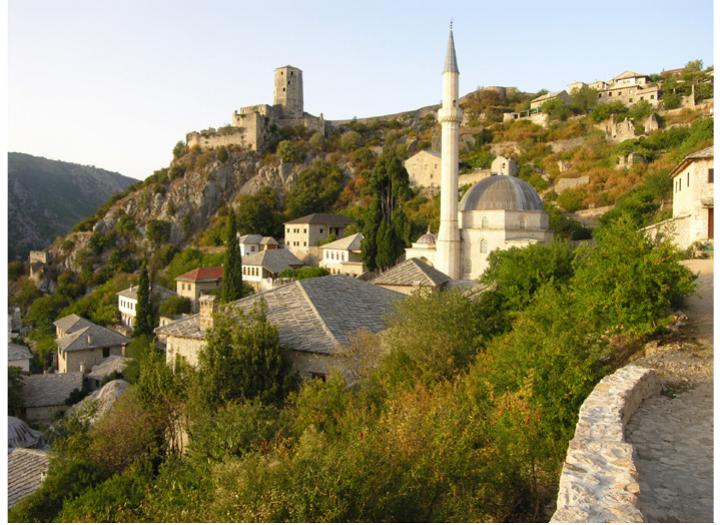 Figure 8: A view from a rural settlement that life restart after war: Pocitelj village in Capljina Region, Bosnia Herzegovina.* 