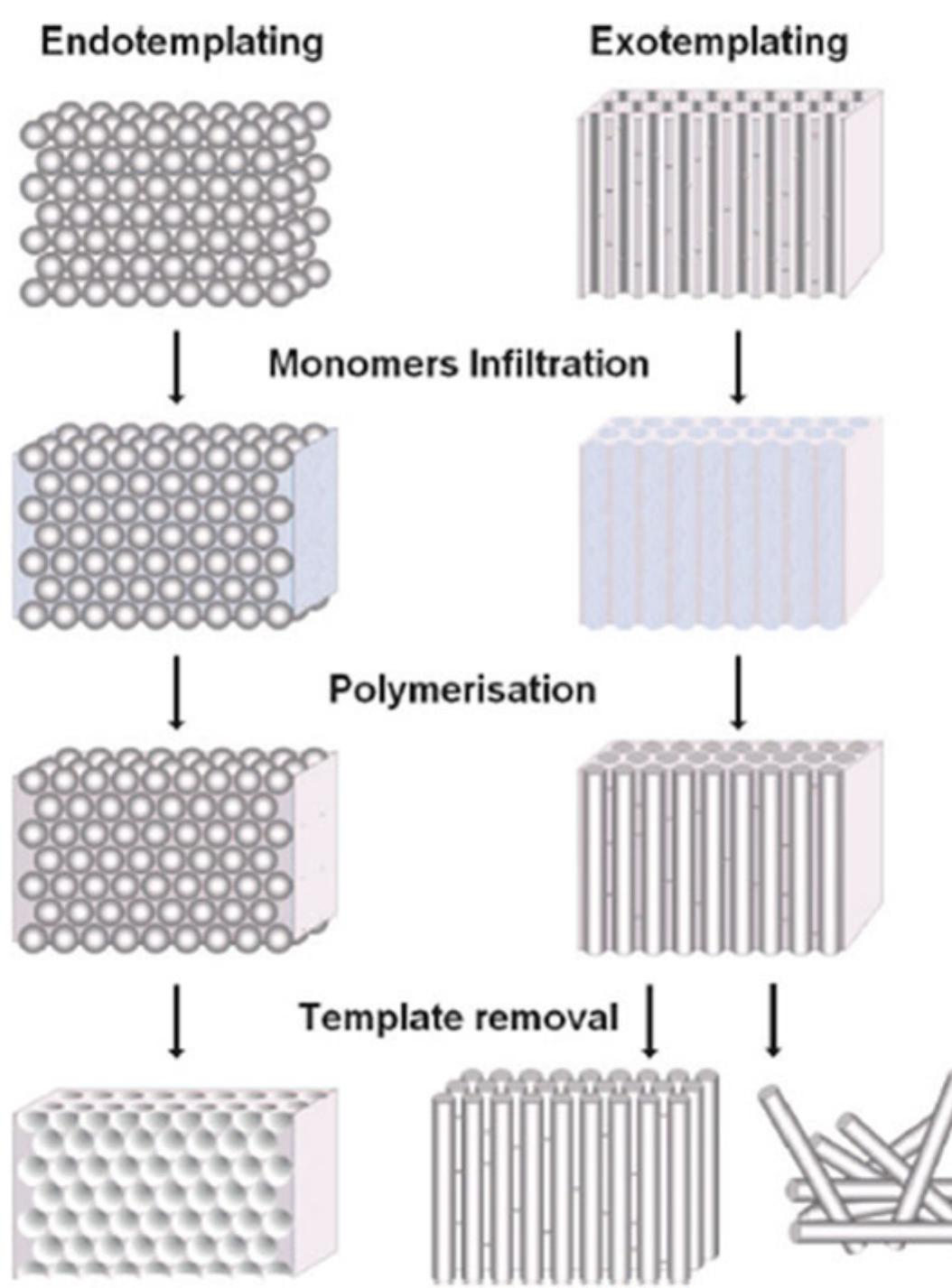 1 schematic presentation of templating approaches toward