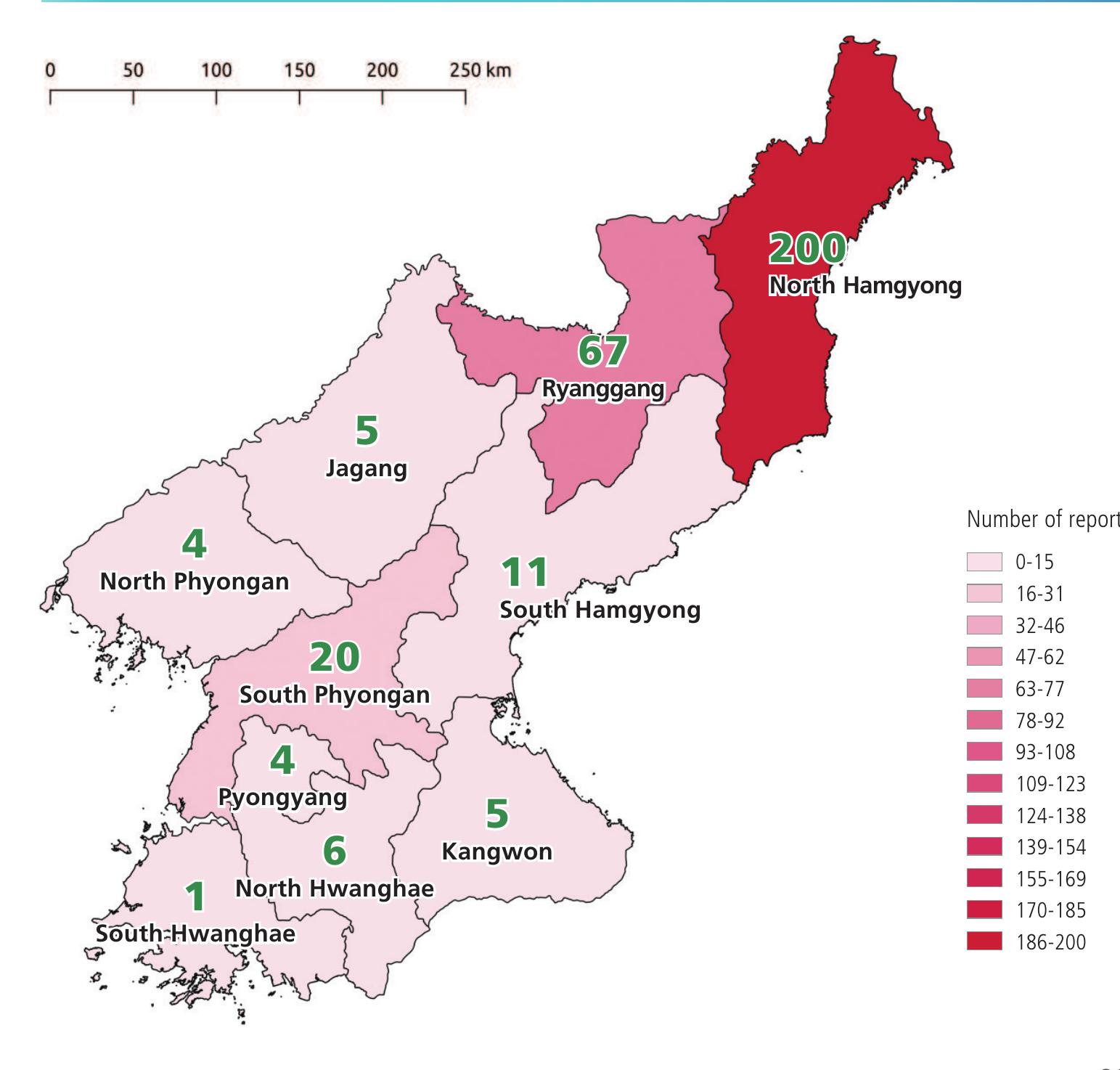 Map 3 Reports of Killing Sites by Province 