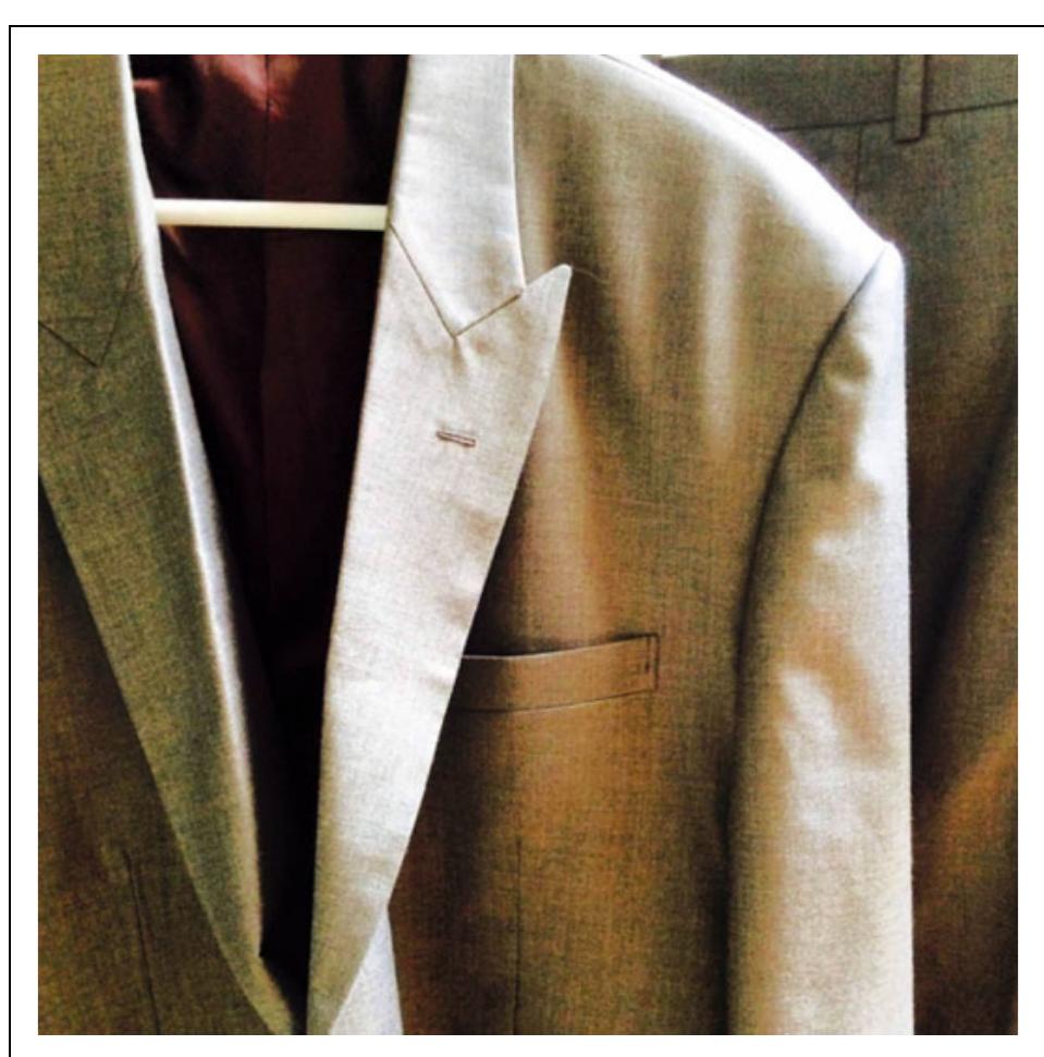 Figure 2. Winston’s custom suit purchased online. 