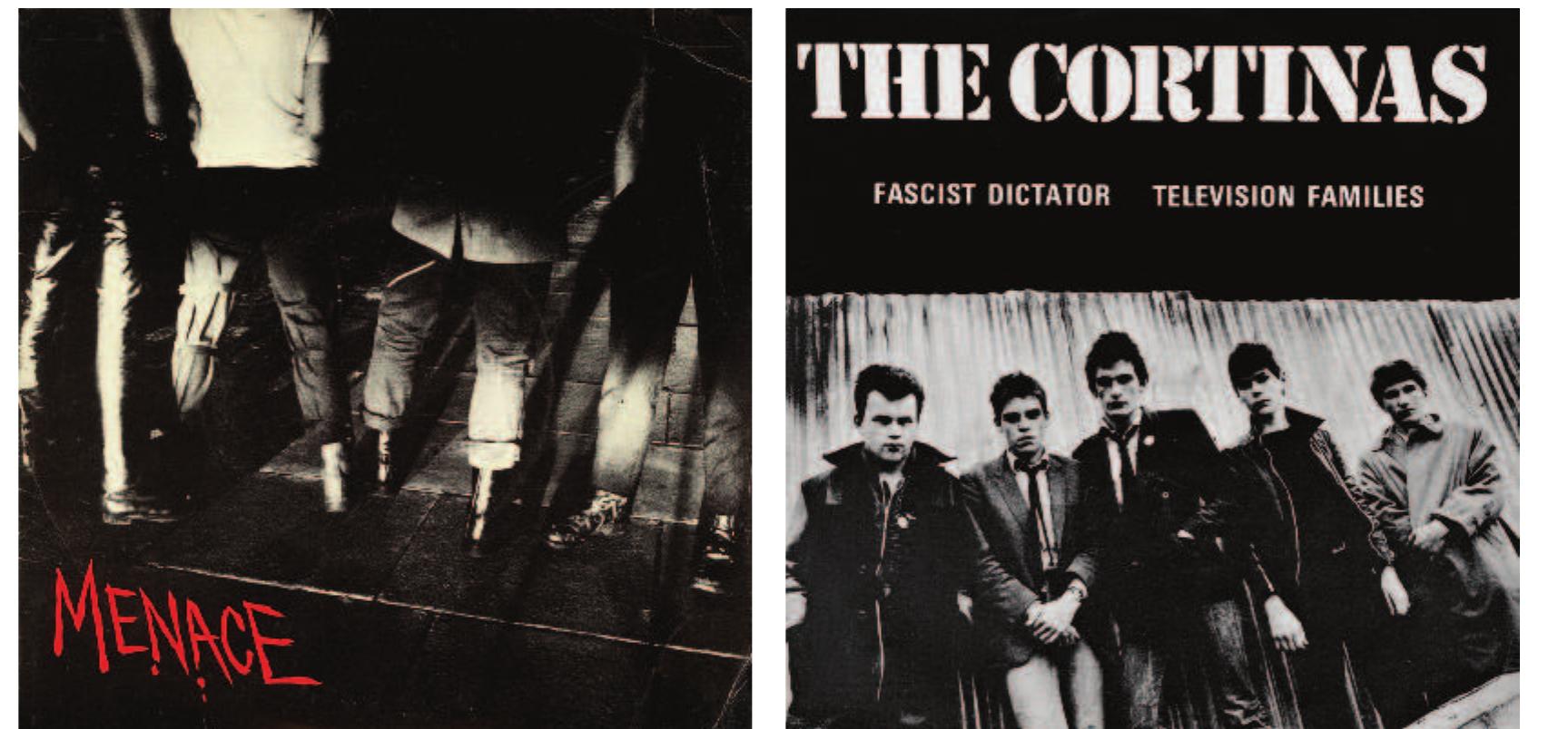 Figure 6: Menace (1977), ‘Screwed Up’, Illegal Records. Design and photography by Jill Furmanovsky and Phil Davis.  Figure 7: The Cortinas (1977), ‘Fascist Dictator’, Ste; Forward Records. Design and photography by Jill Furmanoosky. 
