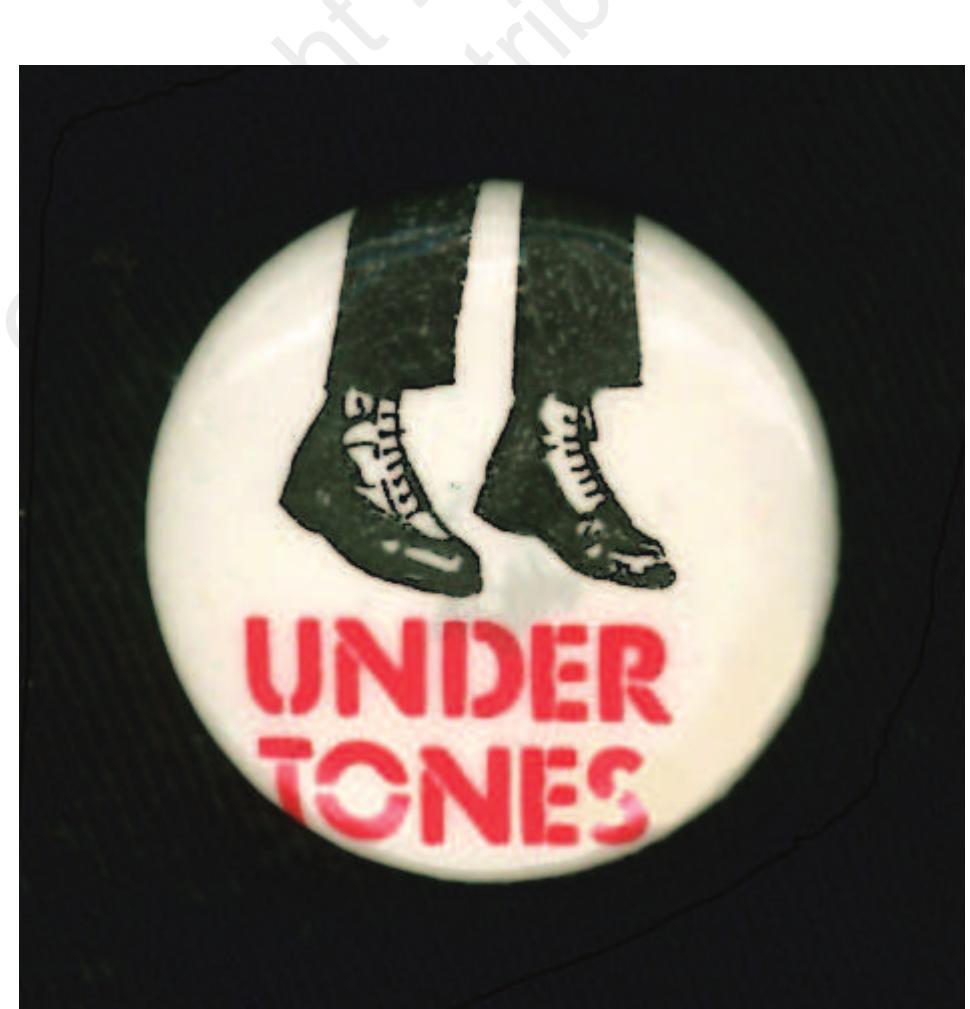It is easy to think of the Dr. Marten boot and the Harrington jacket as simply representing the ‘hard’ East London street aesthetic of Jon Savage’s social real- ists. But this is confounded by the indelible associations of both garments with Northern Irish punk pop band the Undertones. The Undertones are remem- bered for playing pure pop that ignored the political situation in Northern Ireland in favour of songs about girls and Subbuteo (McLoone 2004; Worley 2017). The Undertones’ style was defined by Dr. Martens (Dr. Marten boot featured prominently on Undertones badges) (Figure 16) and Harrington jack- ets (there are photos of the band in which multiple members sport Harringtons), and denim jackets, v-neck jumpers, straight-legged, cropped jeans and snorkel parkas (Figure 17 & Figure 18). Snorkel parkas are a type of nylon hooded coat modelled after the US Air Force’s N-3B parka and associated with both British childhood and football match fashion of the 1970s (Hewitt 2002; Routledge 2013). Undertones bassist Michael Bradley’s recent autobiography provides a  Figure 16: Undertones pin badge (late 1970s). 
