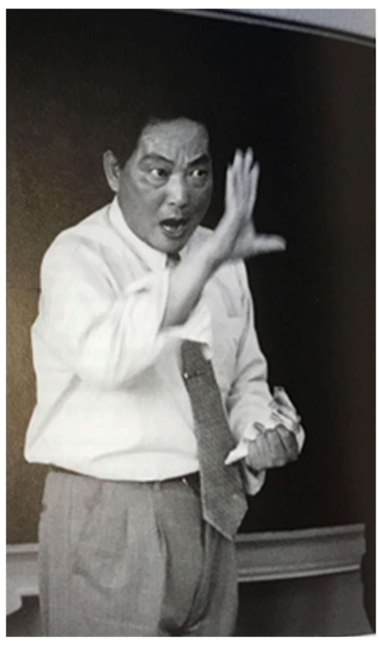 Figure 5. The storyteller Hui Zhaolong, photographed during the ‘International Workshop on Oral Literature in Modern China’, 28-30 August 1996, hosted by the Nordic Institute of Asian Studies, Copenhagen. Source: Vibeke Bordahl (ed.), The Eternal Storyteller: Oral Literature in Modern China (Abgindon: Curzon, 1999), p. 306. 