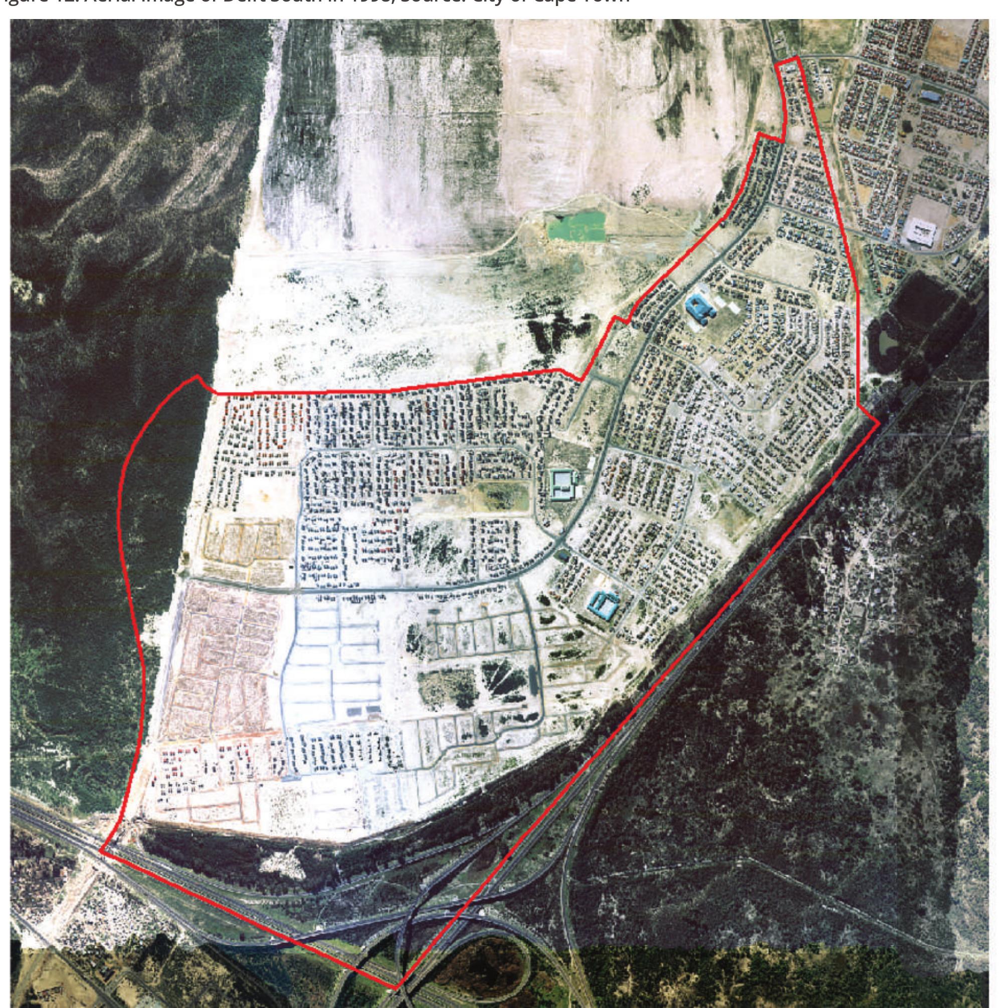 Delft South is a highly dense, formalized township situated in the City of Cape Town's Tygerberg district. The area, predominantly low-middle income bracket, sits adjacent to Blue Downs and Khayelitsha and is close to Cape Town International Airport. Delft South is highly accessible being bordered by Settlers Way and the R300. Delft South is a popular neighbourhood because of its good transport connections. Several interviewees stated that “you can get anywhere you want in the city from Delft [South]’. Other attractions are the availability of a shopping mall, public he and schools. Foreign nationals commented on the racial integration of Delft South and the tolerant lifestyles. On th hand, crime is, of course, a major problem and poses significant risks to residents. The area is predominantly zone Residential Zone 2: Incremental Zoning and community zoned properties, predominantly used for social facilities. 