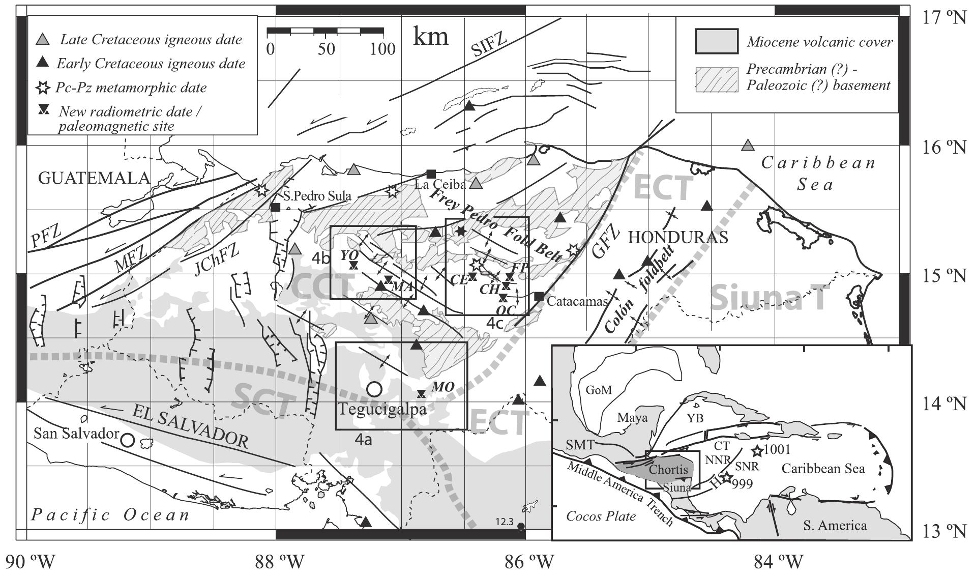 Figure 2 - from Large-scale rotations of the Chortis Block