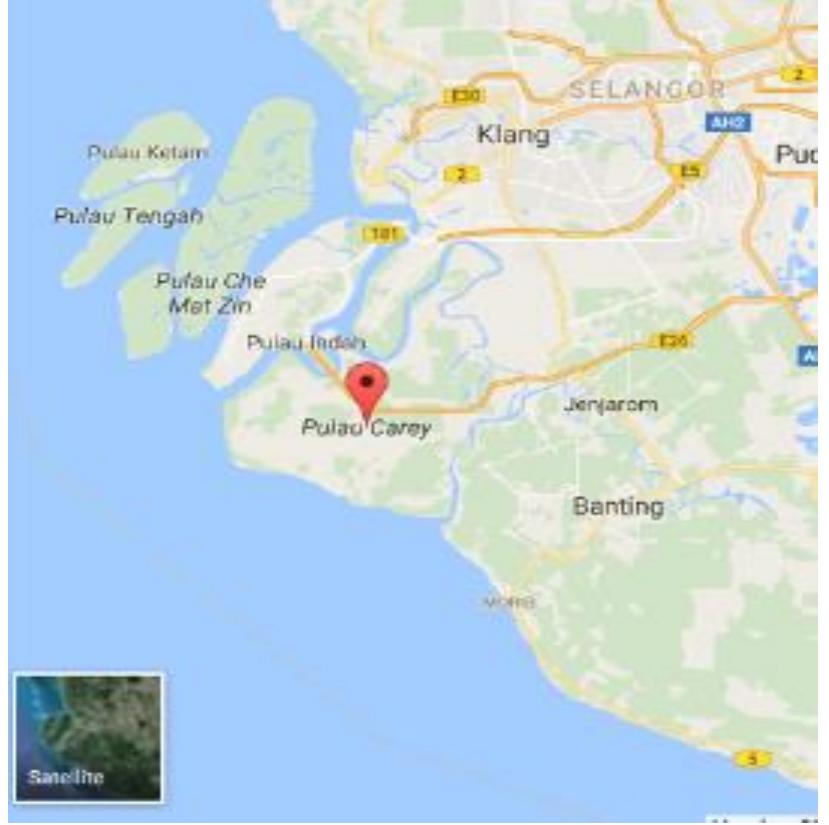 A qualitative approach was employed in this case study by employing a data collected through in-depth interviews and field observations. This study was carried out among the Mah Meri tribes in Mah Meri community settlement named Perkampungan Orang Asli Sg. Bumbun, Pulau Carey  which is located in the state of Selangor, in Peninsular Malaysia. Figure 1 below shows the location of the study site. 