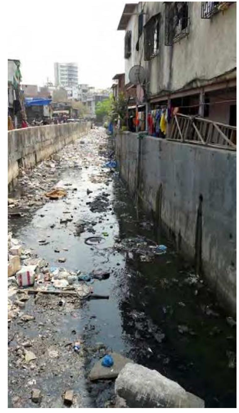 Figure 5. Gazdar Bandh slum site covered during field study 