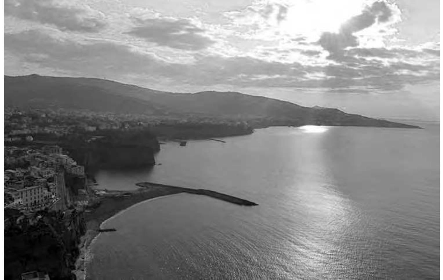 Fig. 1. View of the N side of the Sorrento peninsula from Punta Scutolo to Capo di Sorrento on the extreme right (© R. Perrella). 