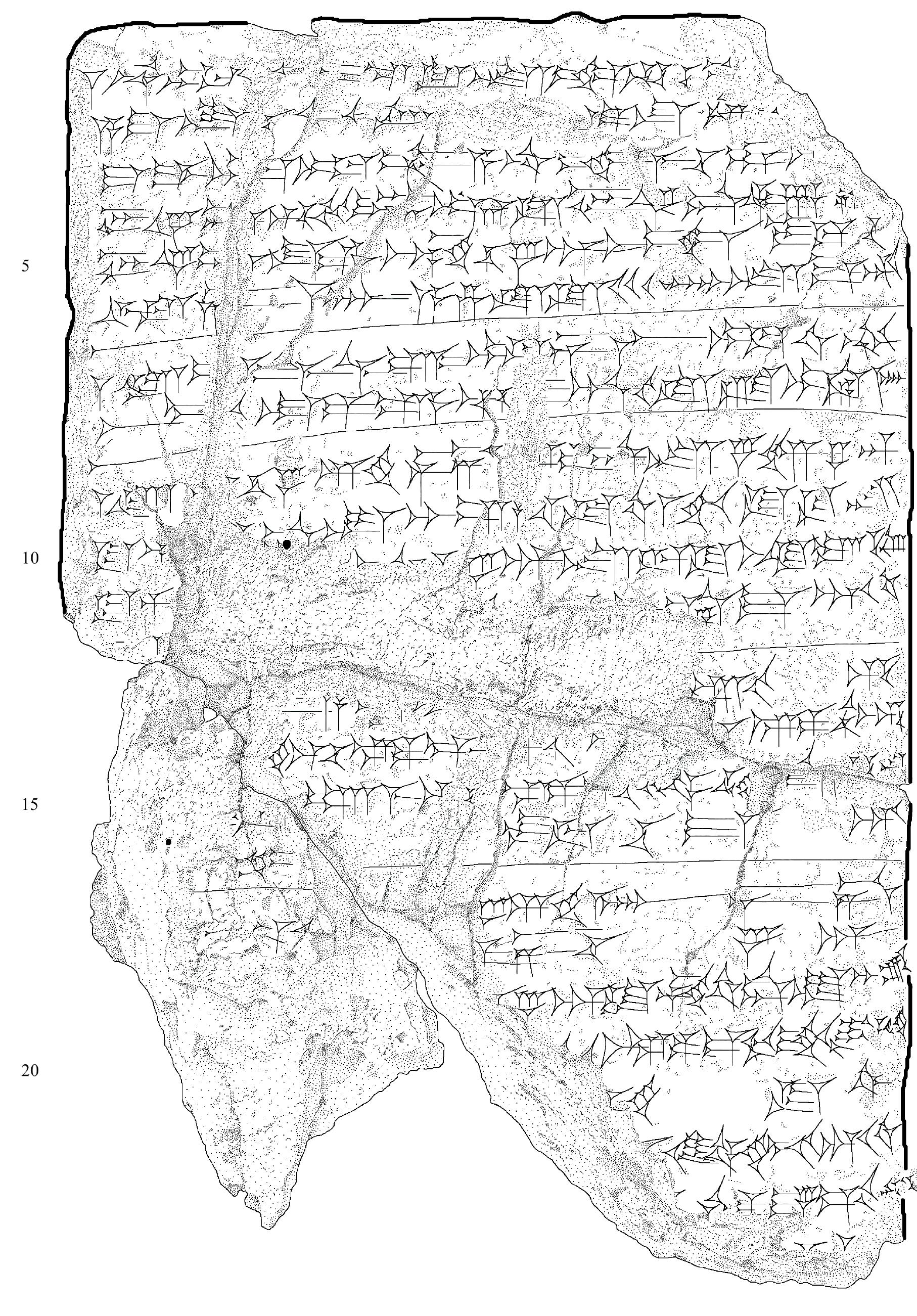 Fig. 2: Drawing of the obverse of BAM 202 