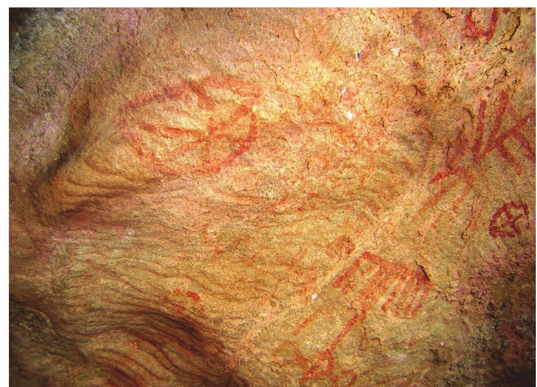 Figure 24: Chakra motif in painted scene, Patsal 