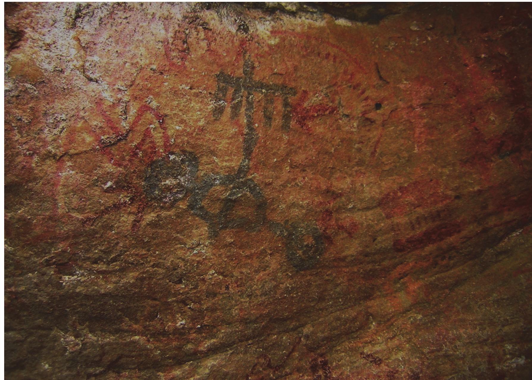 Figure 25: Painting with serpentine design, Patsal 