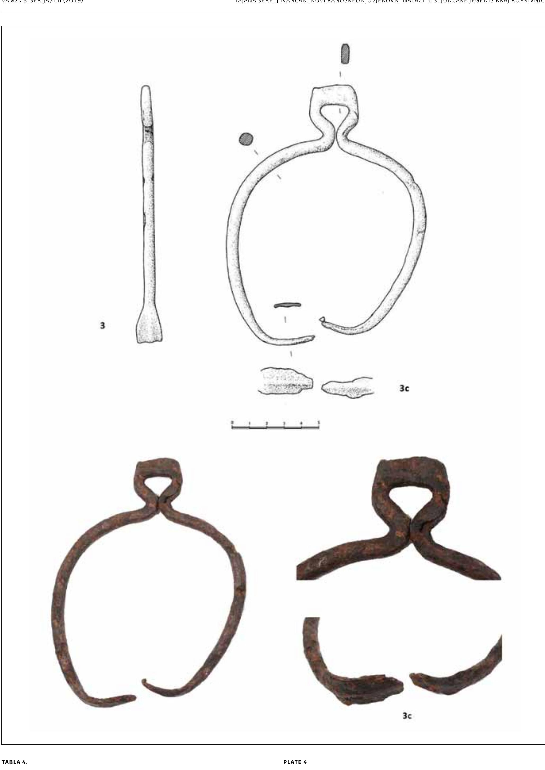 Kat. br. 3. stremen; c: stopalni dio 