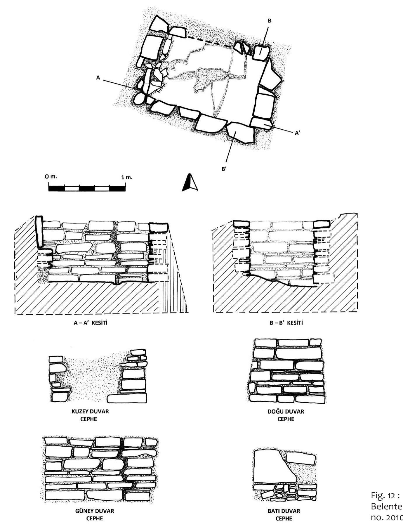 Geometric Period Grave Types and Architecture at Milas - TKi Excavations  Fig. 11: Drawing of Belentepe grave no. 2010-2 
