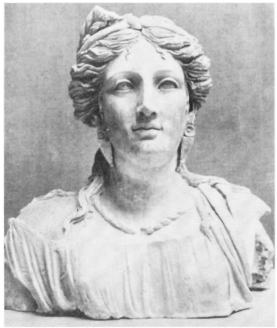 Fig. 5. Ceres of Ariccia. Terracotta bust. Rome, Museo Na- zionale 112375. (After M. Borda, “Flava Ceres,” in Studies Presented to David Moore Robinson | [St. Louis 1951] pl. 98a. Courtesy Washington University, St. Louis) 