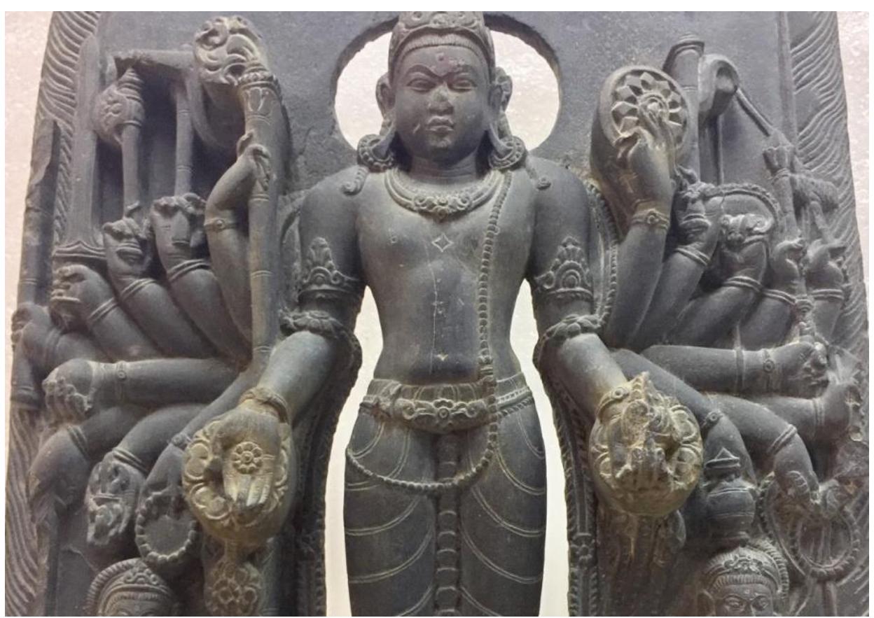 Plate 4.3: Visnu Visvaripa, detail. 