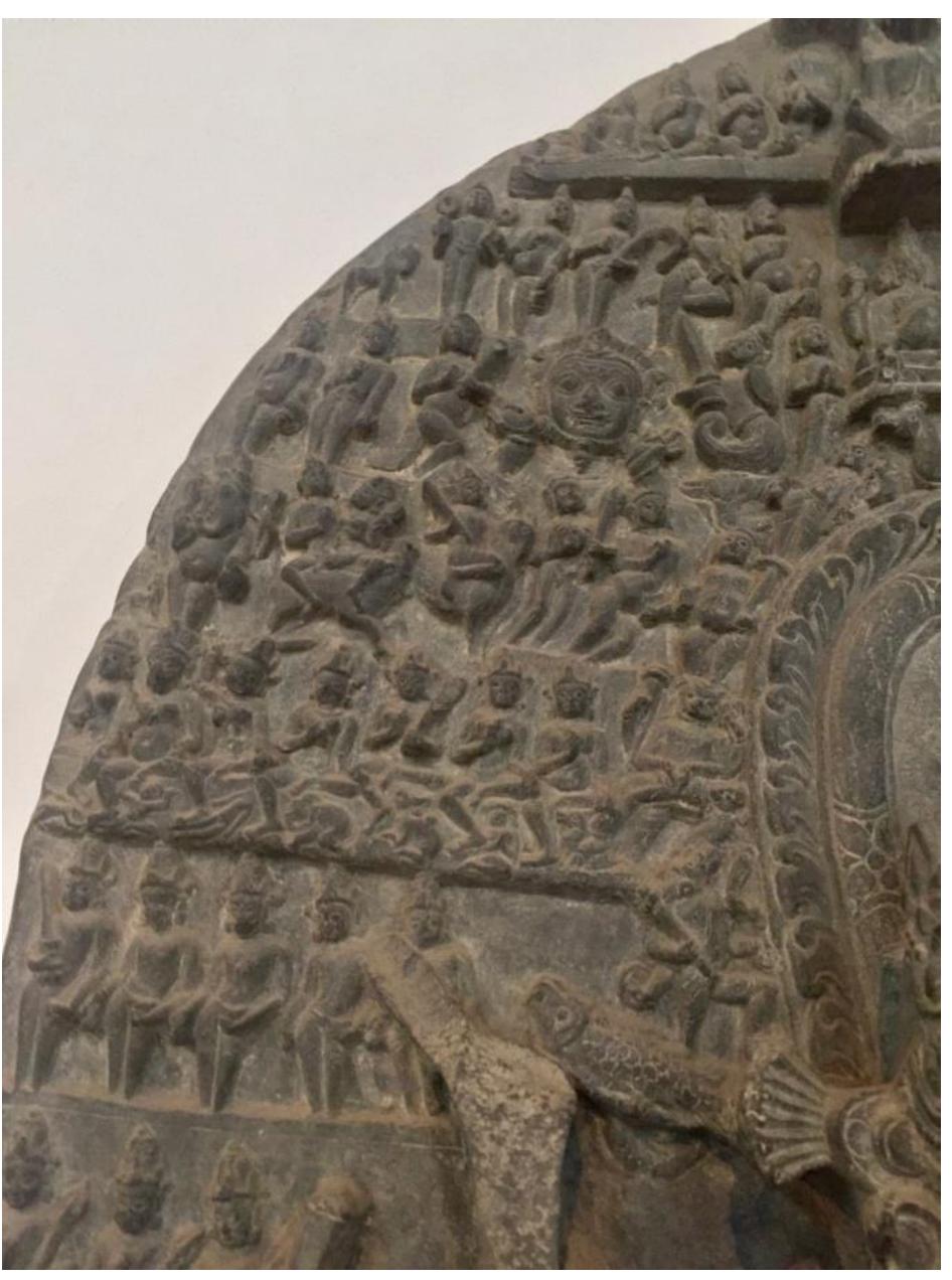 Plate 4.8: Visnu Visvariipa, National Museum of Bangladesh, photo Tommy Guo, Detail. 