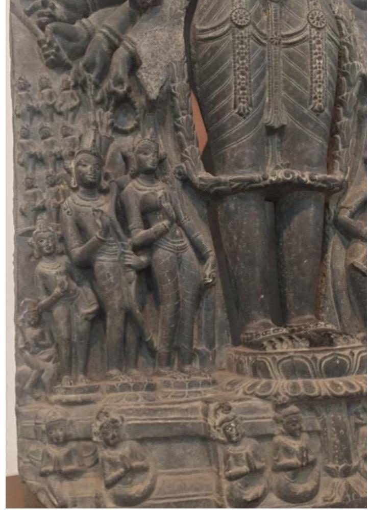 Plate 4.10: Visnu Visvaripa, National Museum of Bangladesh, photo Tommy Guo, Detail. 