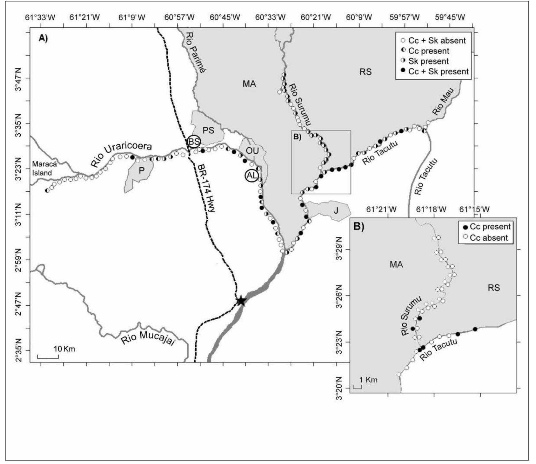 Figure 12 Regional bird abundance survey in northern Roraima, Brazil. 