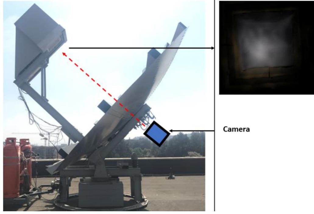Fig. 4. Lunar test camera set-up. 