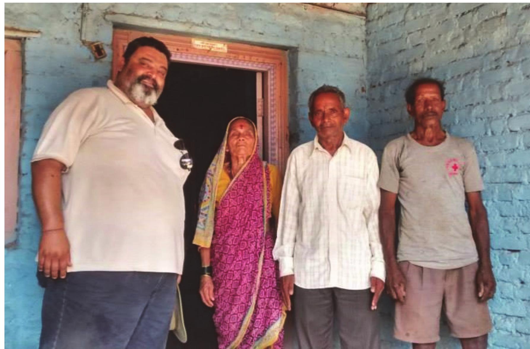 The first author (kurush f. dalal) with (from left to right)