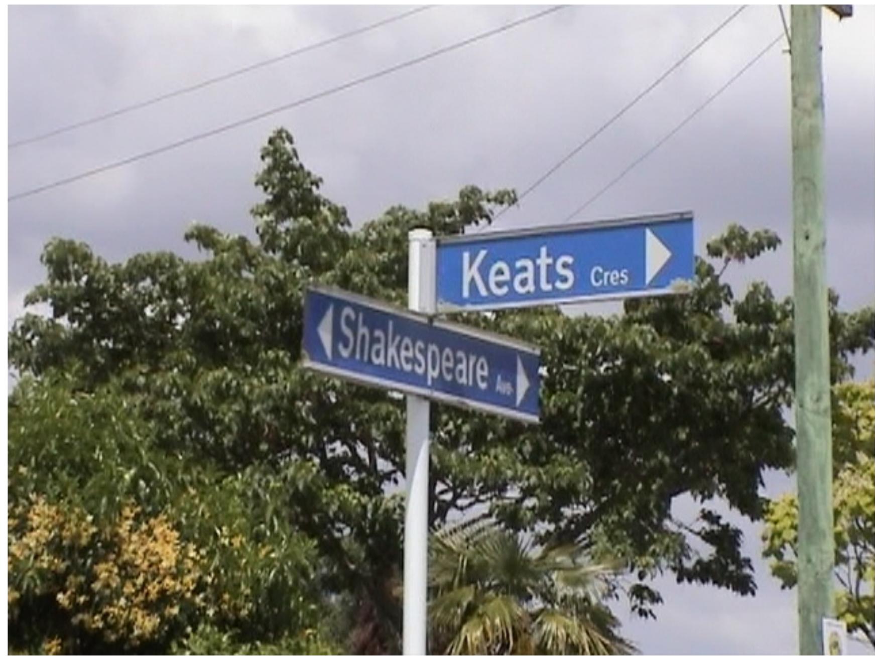 Figure 6.1. Poets Corner : (Steve Hart 2008) 