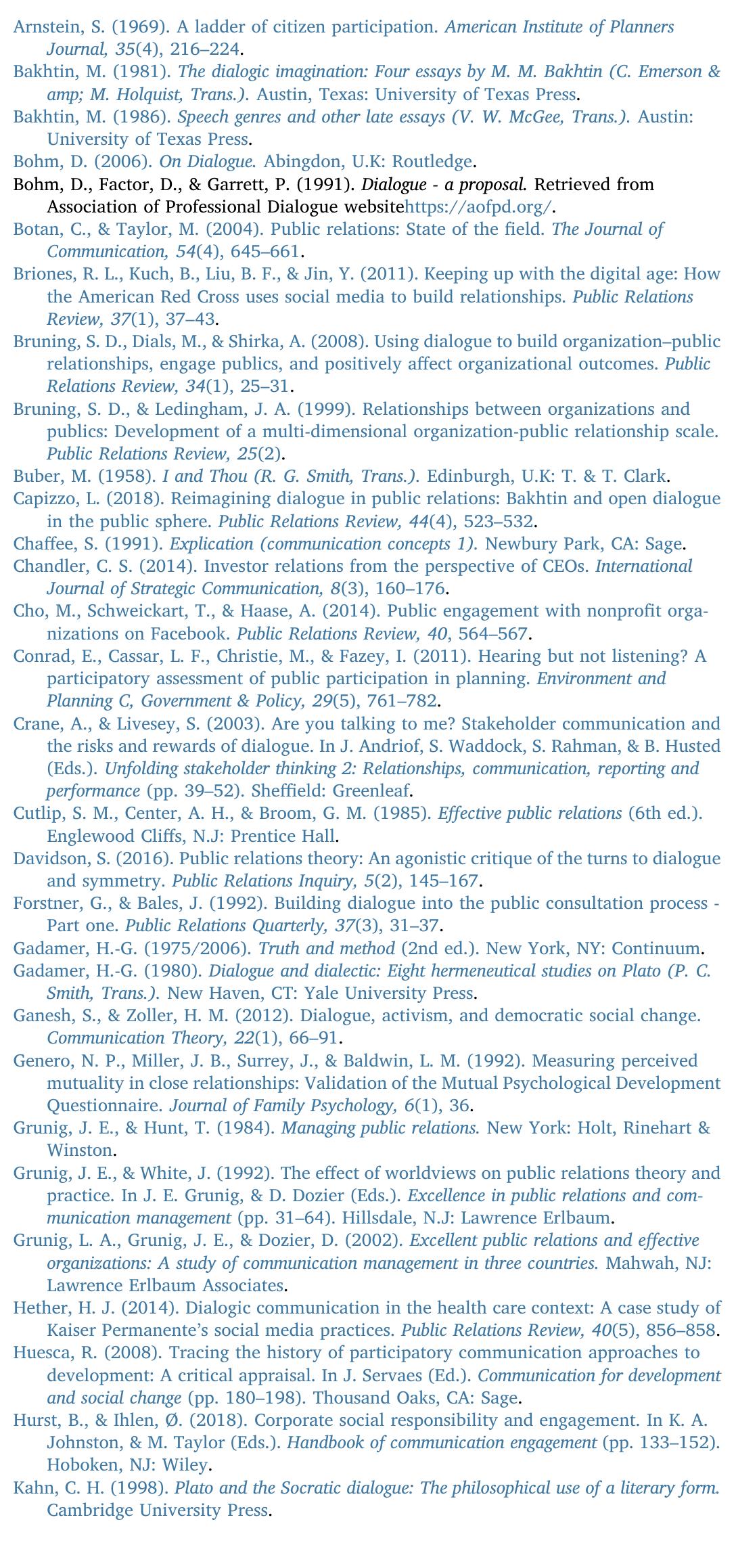 Dialogic Query Ladder (PDF) The dialogic ladder: Toward a framework of dialogue