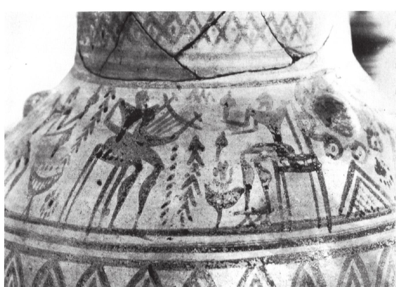 Fig. 4.8: Late Geometric jug (Athens, National Museum 17497). From Wegner 1968: pl. Il:a. 