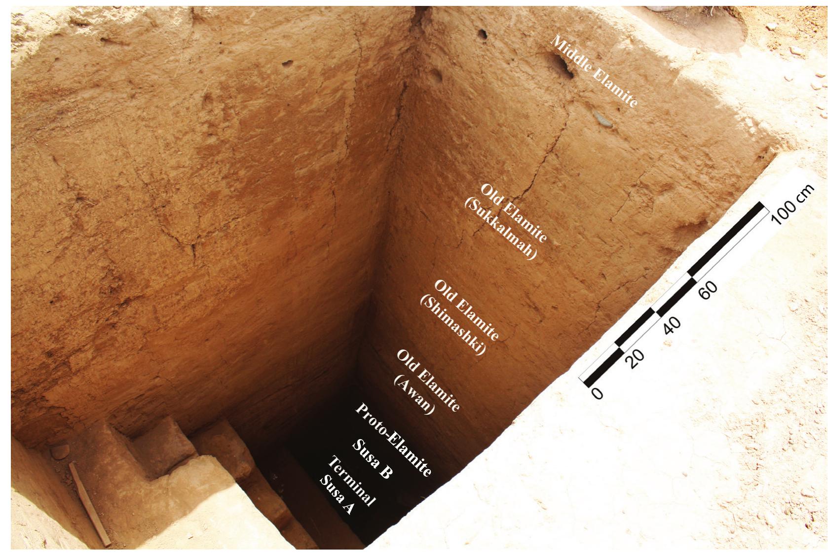 Fig. 3- Trench A on the center of mound (© Sardari). 