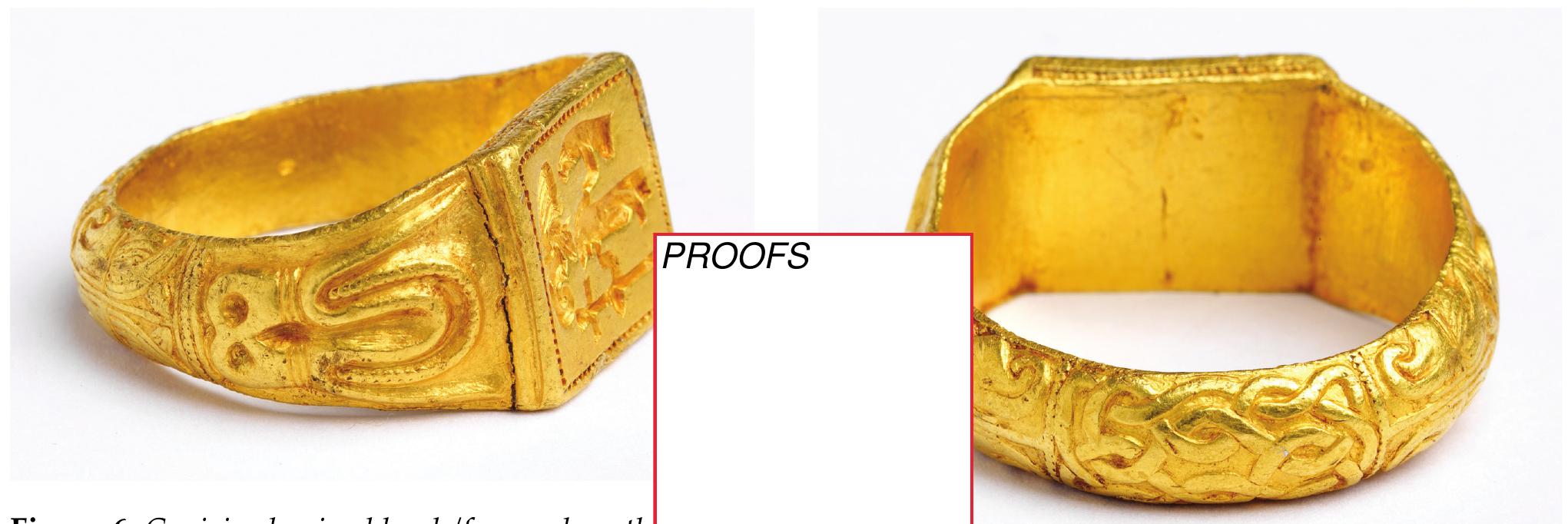 Figure 8. Interlace on the hoop of the northwest Essex ring. (Courtesy of Saffron Walden Museum.) 