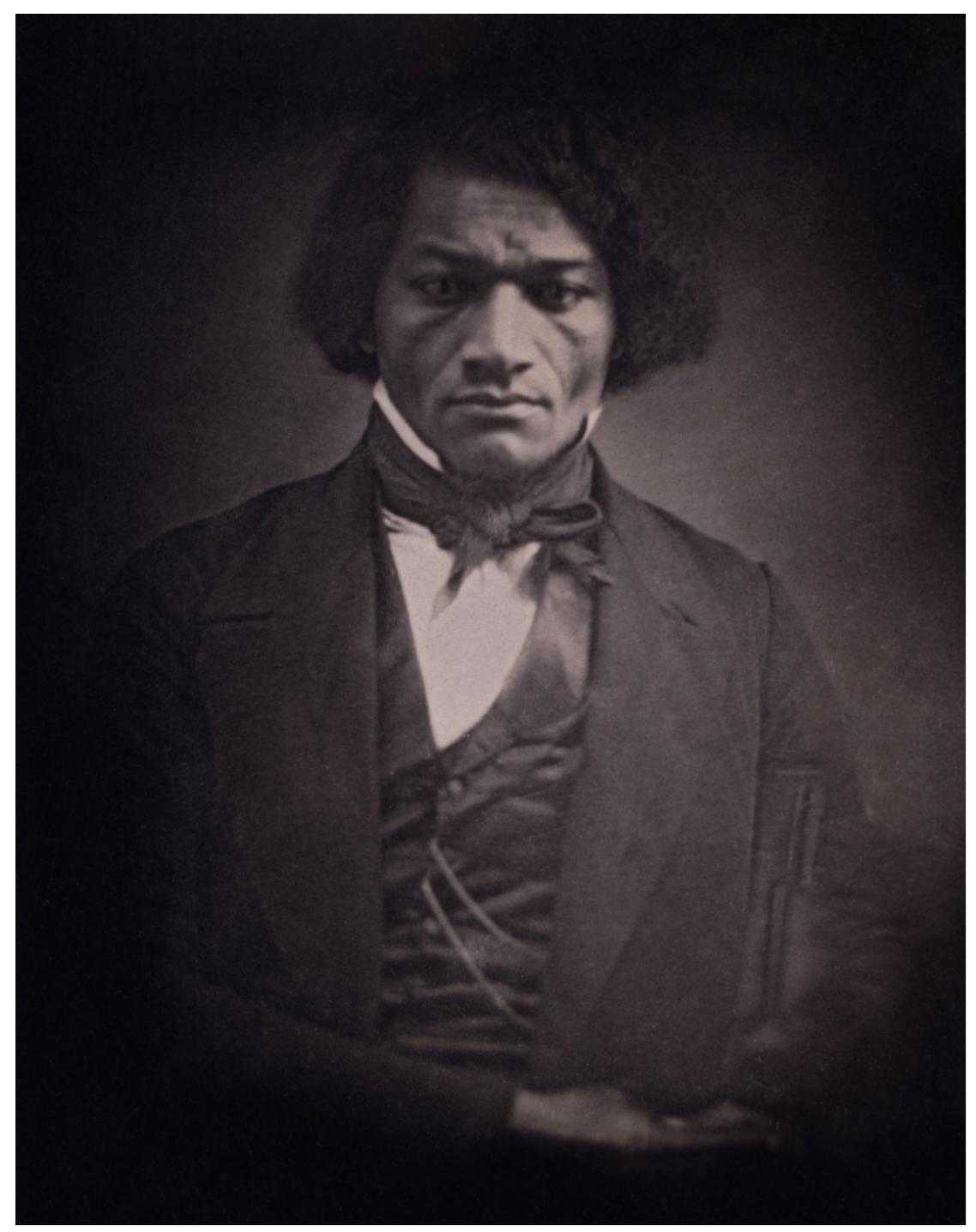 Portrait of Frederick Douglass, circa 1847. Unidentified photographer.  contemporary relevance in the next section. 
