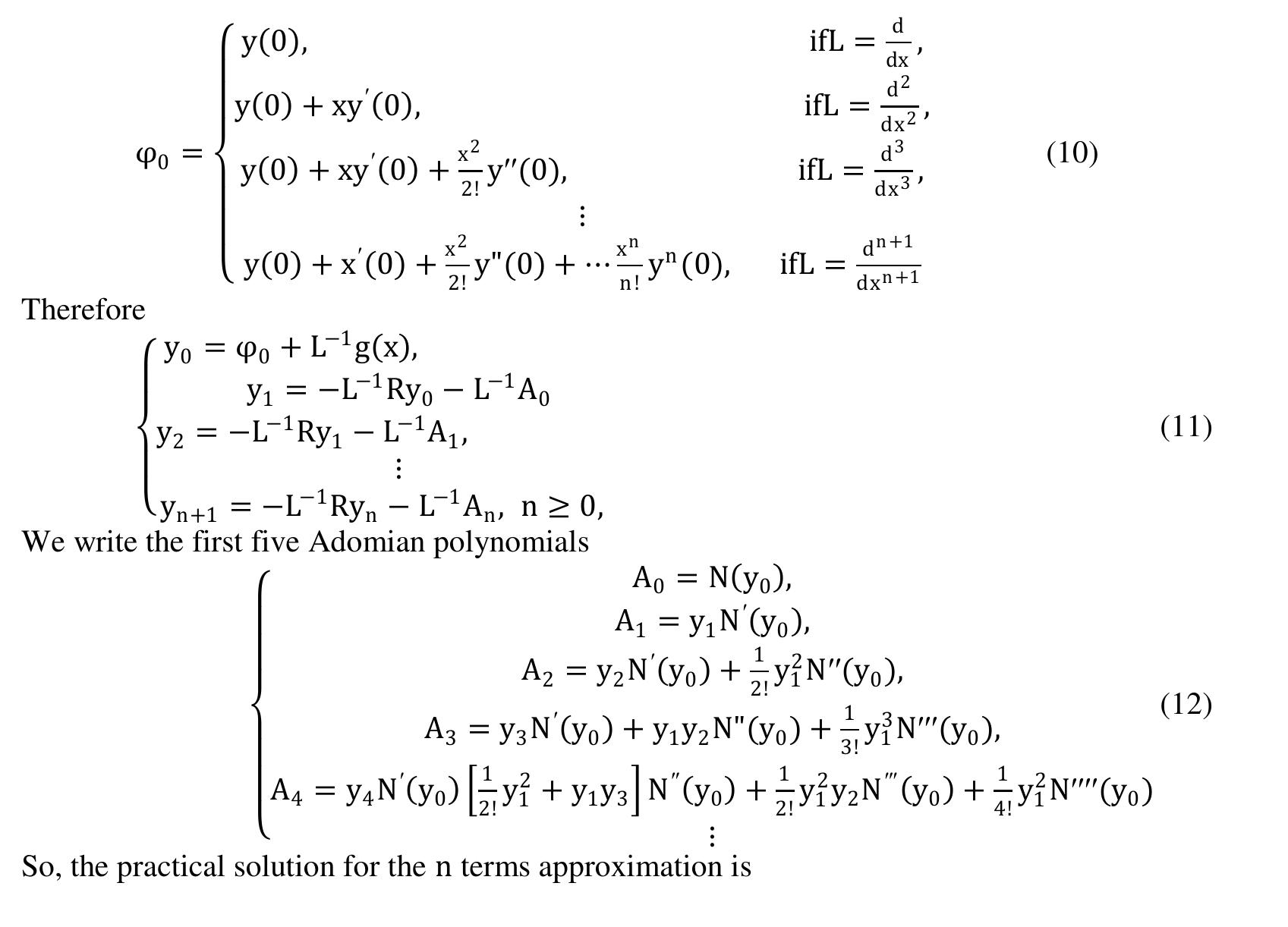 (PDF) The Use of Adomian Decomposition Method in Solving Second Order ...