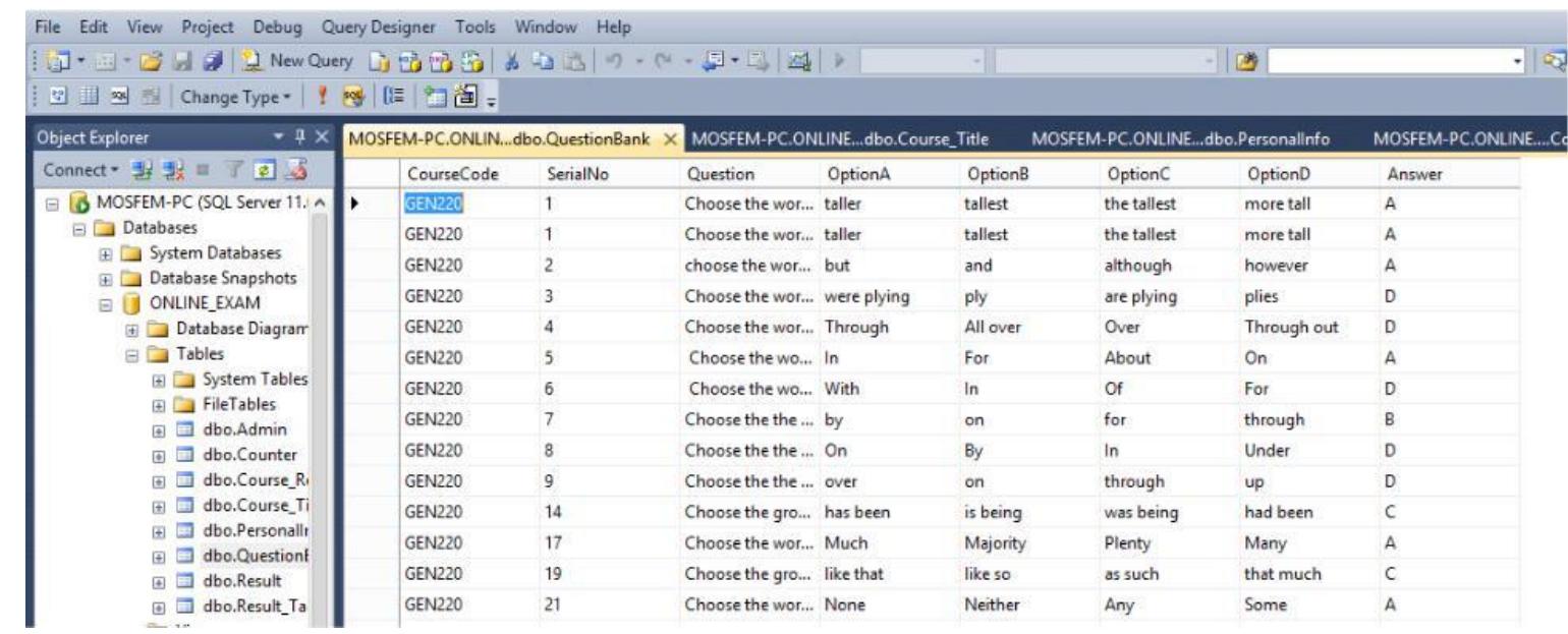 Connection between the VB .NET and Microsoft SQL Server is done to let the web 