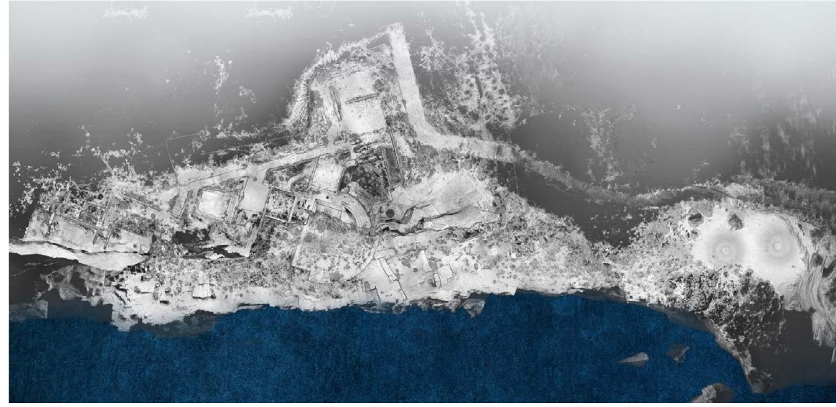 Fig. 1- Julia’s Villa, Ventotene, Digital Survey of the archaeological site (Copyright: Barzacchini, 2018). 