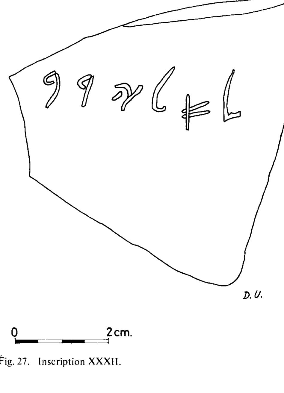 4. ROYAL JUDEAN STORAGE JARS  The data of the first five seasons concerning royal Judean storage jars recovered at Tel Lachish (Ussishkin 1976; 1977:54-57; 1978:76-81) has been supplemented in the last four seasons. In our previous reports we presented six restored storage jars bearing seal impres- sions numbered I to VI (in addition to two complete jars uncovered and published by the British expedition). We now have additional data concerning Storage Jar IV, as well as two more stamped jars, Nos. VII and VIII, which have recently been restored. In this report we  pear in the Old Testament. It is therefore likely that the name is Hebrew, even though writ ten in a different script. In the Old Testament we find the name Joiarib or Jehoiarib (ywyry or yhwyryb) several times in books of relatively late date (Ezra 8:16; Neh. 11:5; 12:6, 19; | Chr. 24:7), notably as a name of a priestly family (see Loewenstamm 1958). Jarib (yryb) probably an abbreviated form of Jehoiarib, appears twice, once in | Chr. 4:24 (one of the sons of Simeon) and again in Ezra 8:16 (as one of the immigrants accompanying Ezra). The name Jehoiarib means that god will conduct the quarrels of its owner. The theophorically parallel name Eljarib obviously has the same connotation. Finally, we have to mention tha  similar names such as yrb (namely Yarub or Yarib) and yryb’In (Yarib ‘ilin) appear in twe South Arabian inscriptions (Ryckmans 1934:196, 248). 