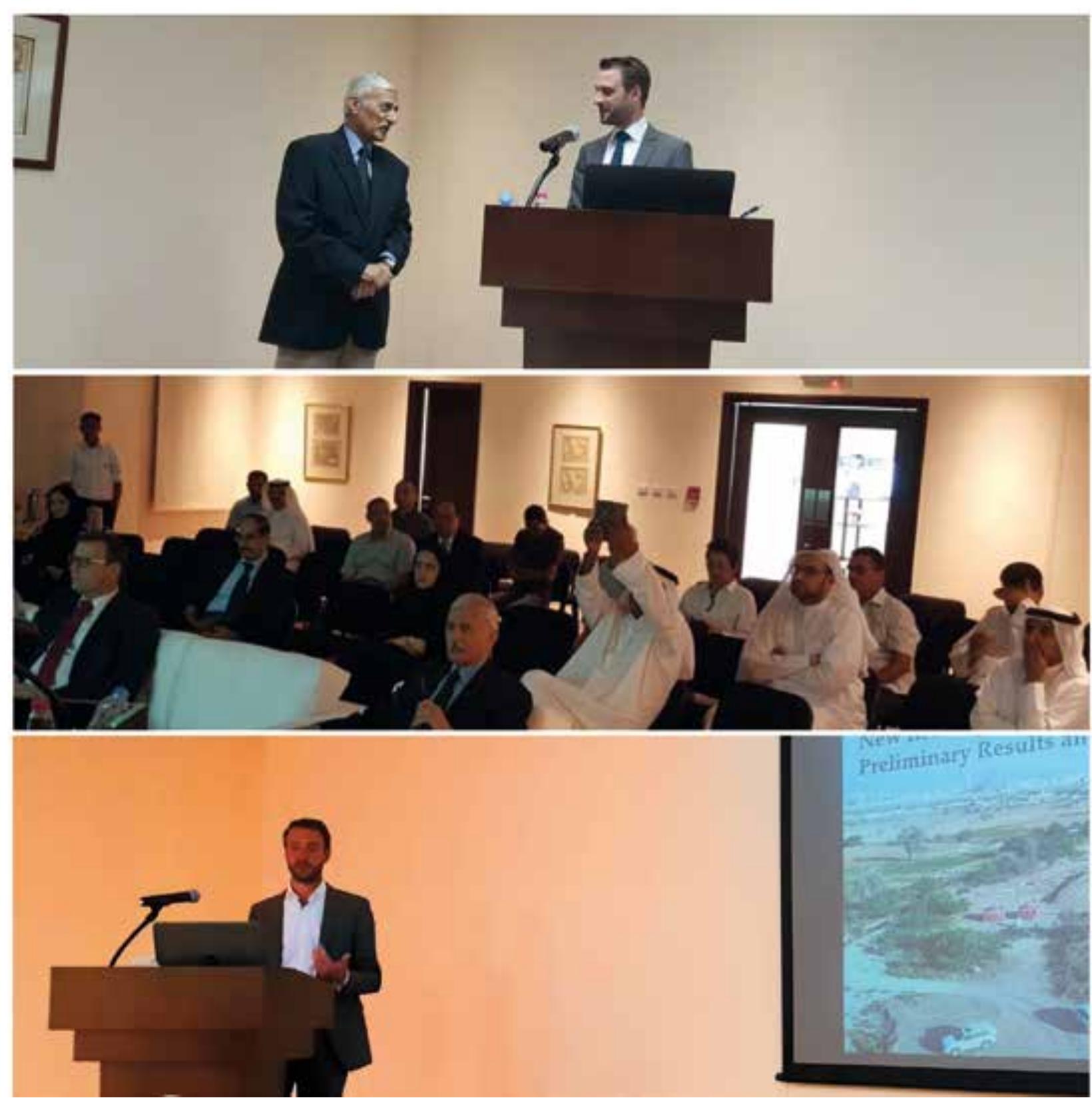 Fig. 13. Presentation of first research results on the occasion of signing the cooperation contract (photos: M. Borer) 
