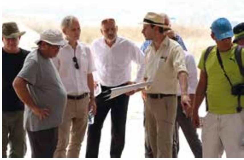 Fig. 25 Invitation to the lecture at the W.F. Albright Institute for Archaeological Research  Fig. 24 Public lecture at the Lachish Expedition  I i I I a wn EE  On 31 October 2019, first results after three seasons of excavation were presented at the W.F.  Albright Institute of Archaeological Research in Jerusalem by Felix Héflmayer, Katharina Streit and Lyndelle Webster. Guests included the Austrian Cultural Attaché Arno Mitterdorfer and mem-  bers of the Austrian community in Israel (Fig. 25). 