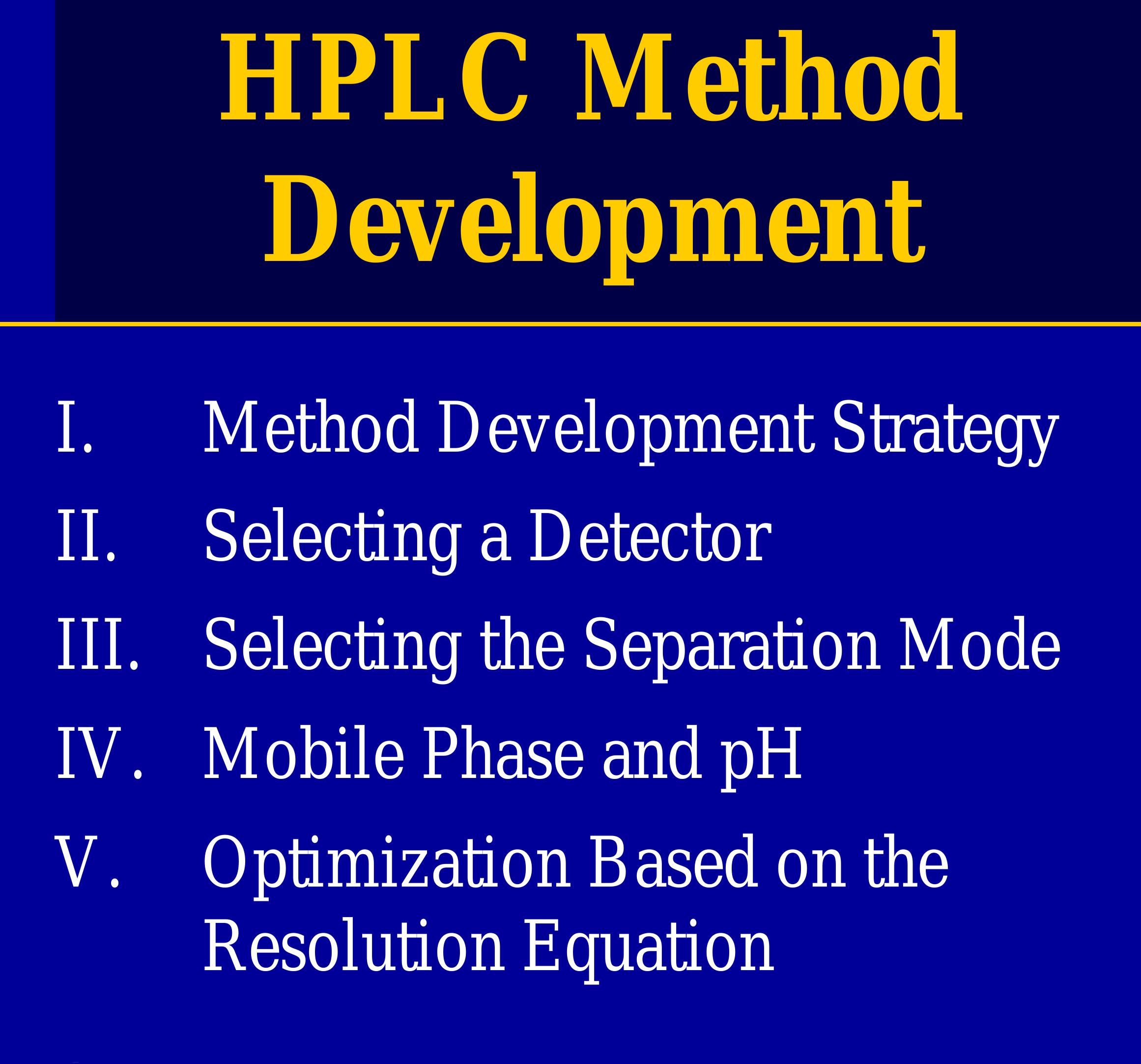 Practical Hplc Method Development Chart (PDF) HPLC Method Development