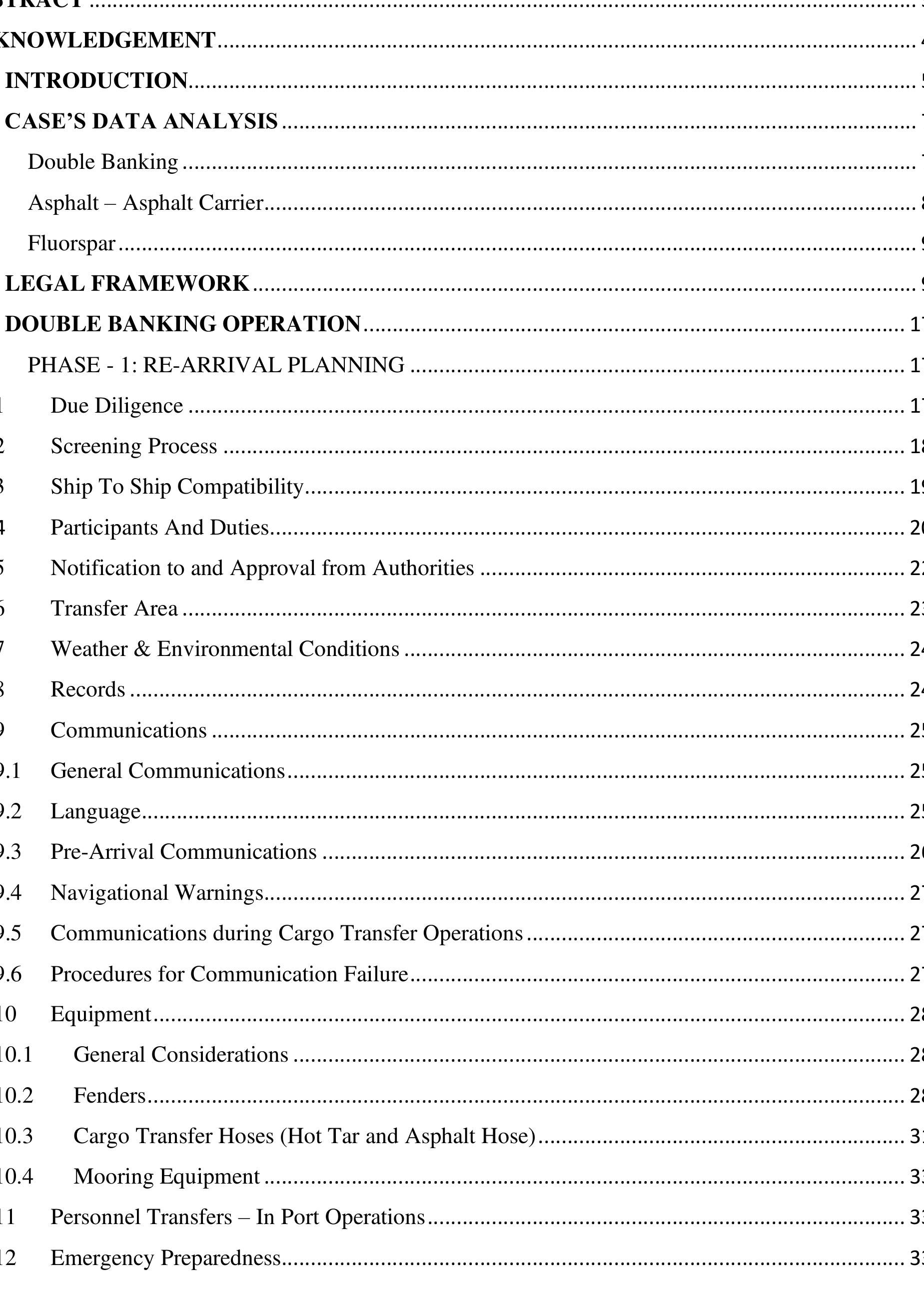 Table 1 - CASE STUDY: Double Banking Process