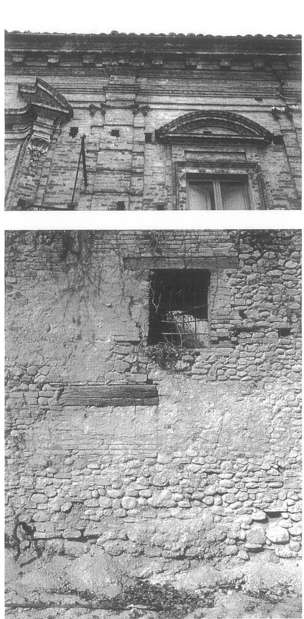 con massicce sostituzioni effettuate dopo la meta del Sette- cento e soprattutto nell’Ottocento, poiché le volte analizzate appaiono abbastanza recenti come fattura e stato di conser- vazione. II solaio, in genere, resta relegato agli ambienti secondari, come quelli agli ultimi livelli dei palazzi nobiliari, o nei vani destinati alla produzione e al lavoro dell’ edilizia rurale. 