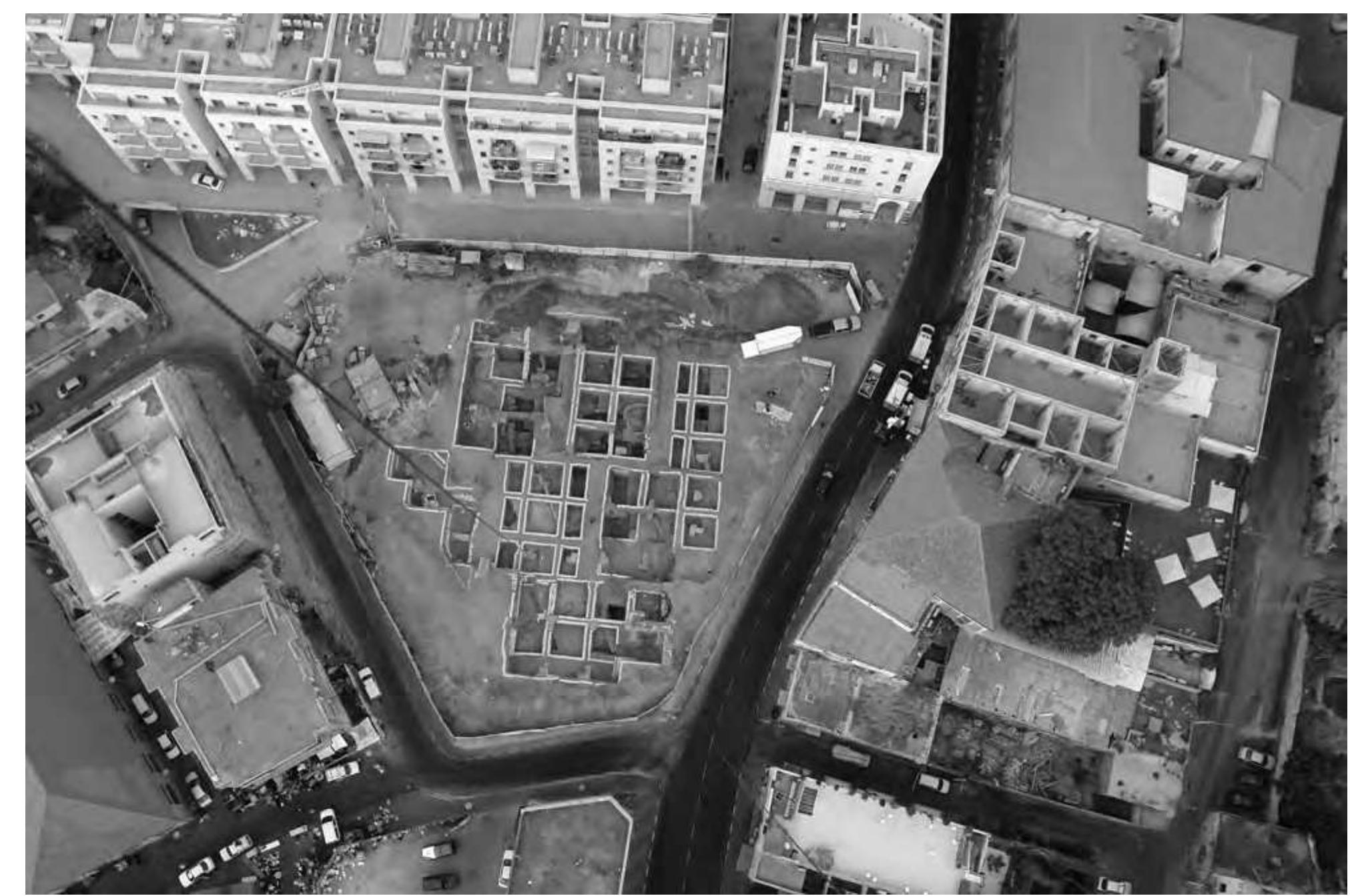 5. aerial view of ganor compound excavations in 2007. photo