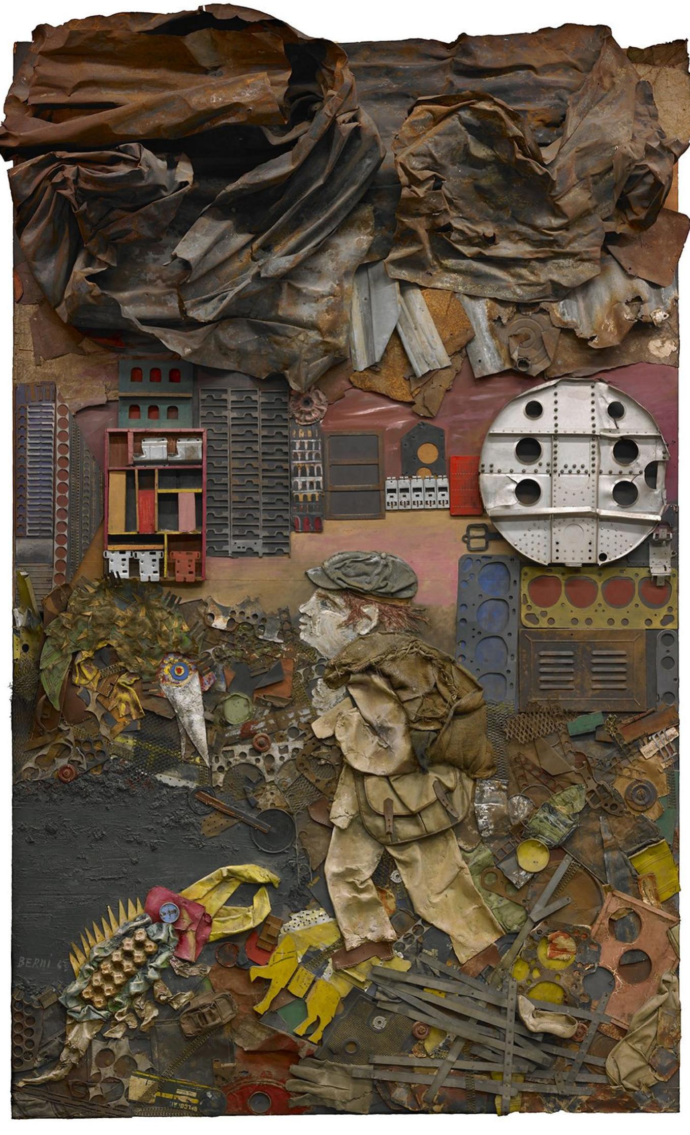 Figure 5 Antonio Berni, Juanito Laguna va a Ia ciudad, 330 x 200cm, 1963. © Luis Emilie  Rosa, Argentina. 