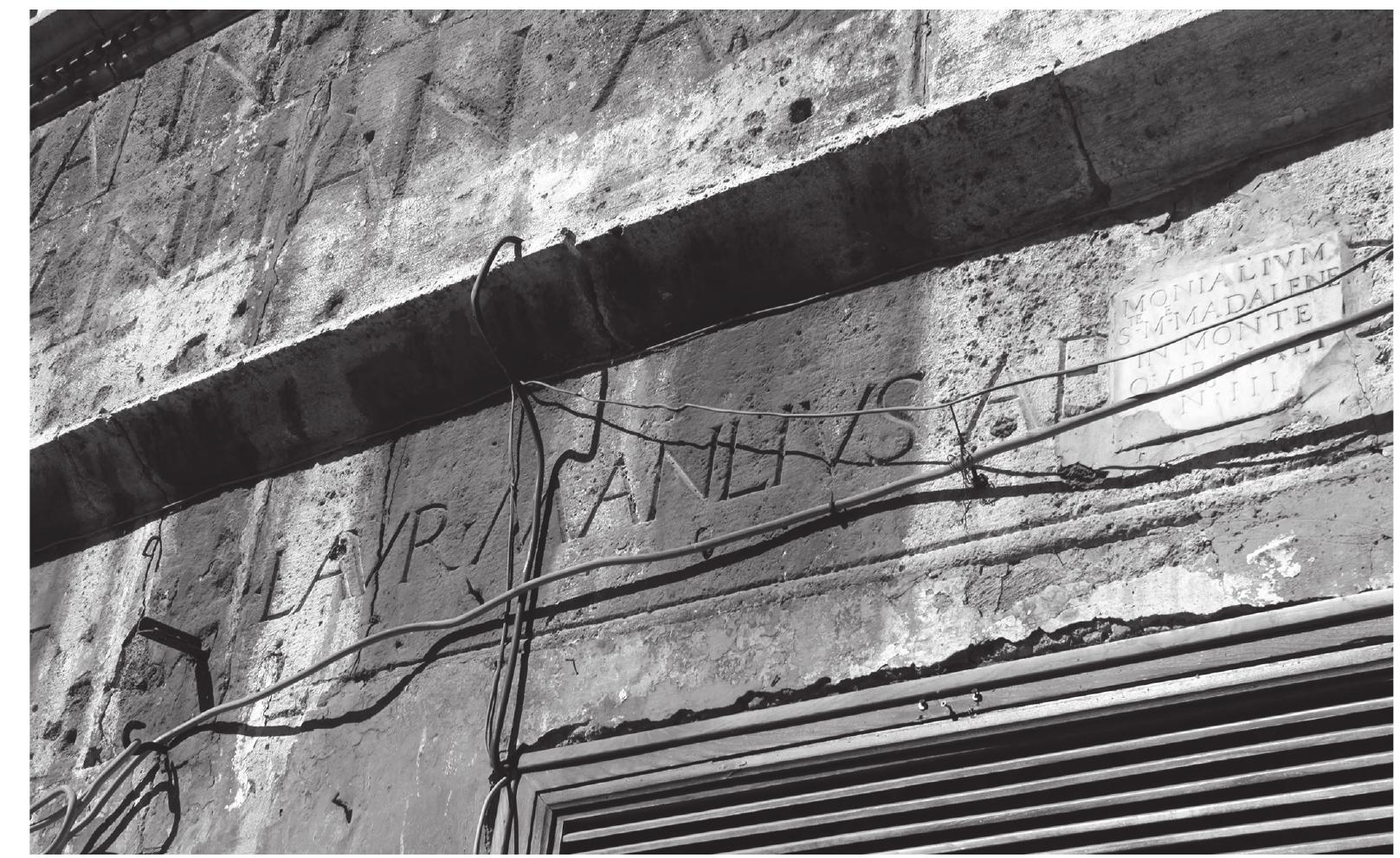 23 Inscription, House of Manlius, Rome, 1476 (photo: author) 