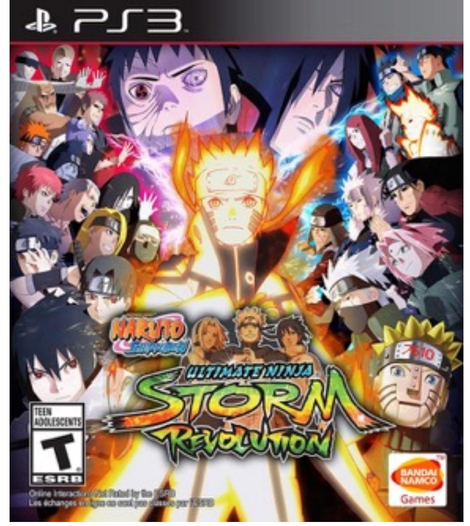 ure 3 Naruto appears in Tailed Beast Mode in the cover art for Naruto Shippuden Ultimate Ninja Storm: Revolution, PlayStation 3, released 11 September 2014. © Bandai Namco Entertainment. 