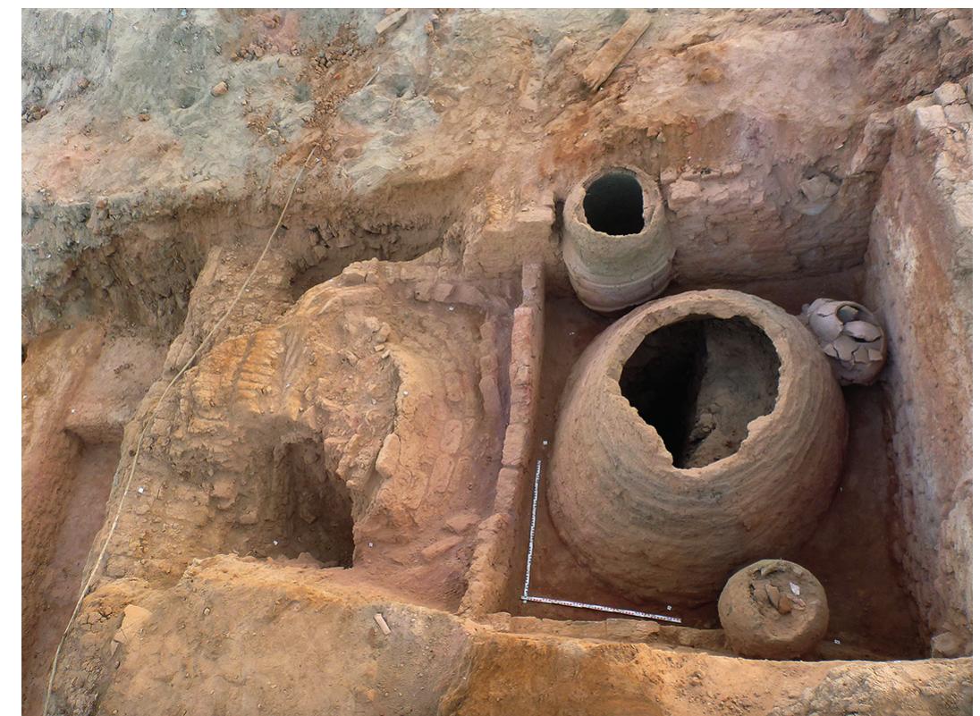 29 Two oval storage facilities (silos) 